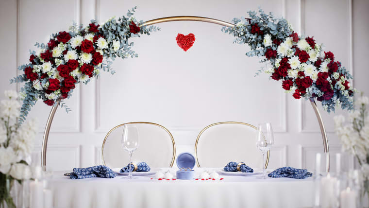 Editorial visual representing Married at First Sight Mzansi Season 3 as a national relationship debate, featuring an altar, glowing television screen, wedding silhouettes, social-media reaction bubbles, Sunday-night viewing energy, deep purple shadows, gold highlights and premium Viranova glass styling.