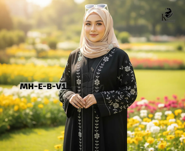 Maliha Embroidery Borkha | মালিহা এমব্রয়ডারি বোরখা