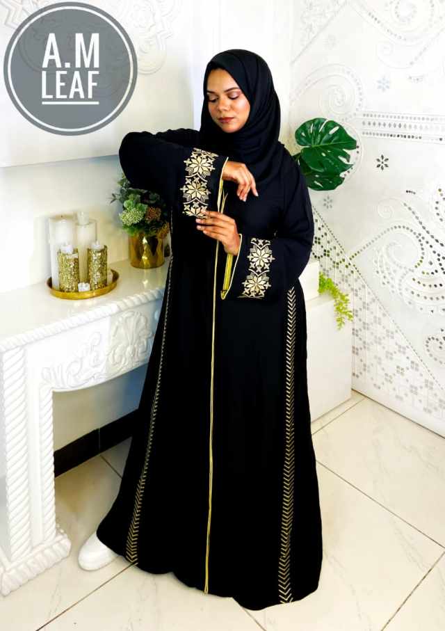 Leaf Embroidery Borkha | লিফ এমব্রয়ডারি বোরখা