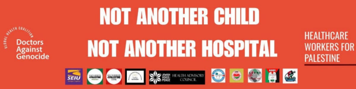 Not another child, no another hospital. Ni la infancia ni los hospitales. Contra el asesinato del futuro (la infancia) y la destrucción de presente (instalaciones sanitarias)