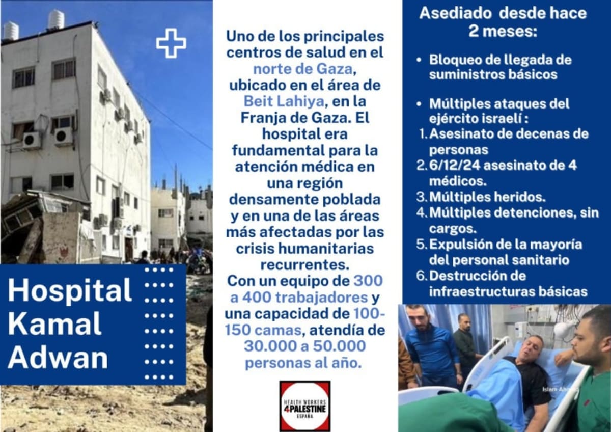 Hospital Kamal Adwan (Gaza) 6 diciembre 2024  