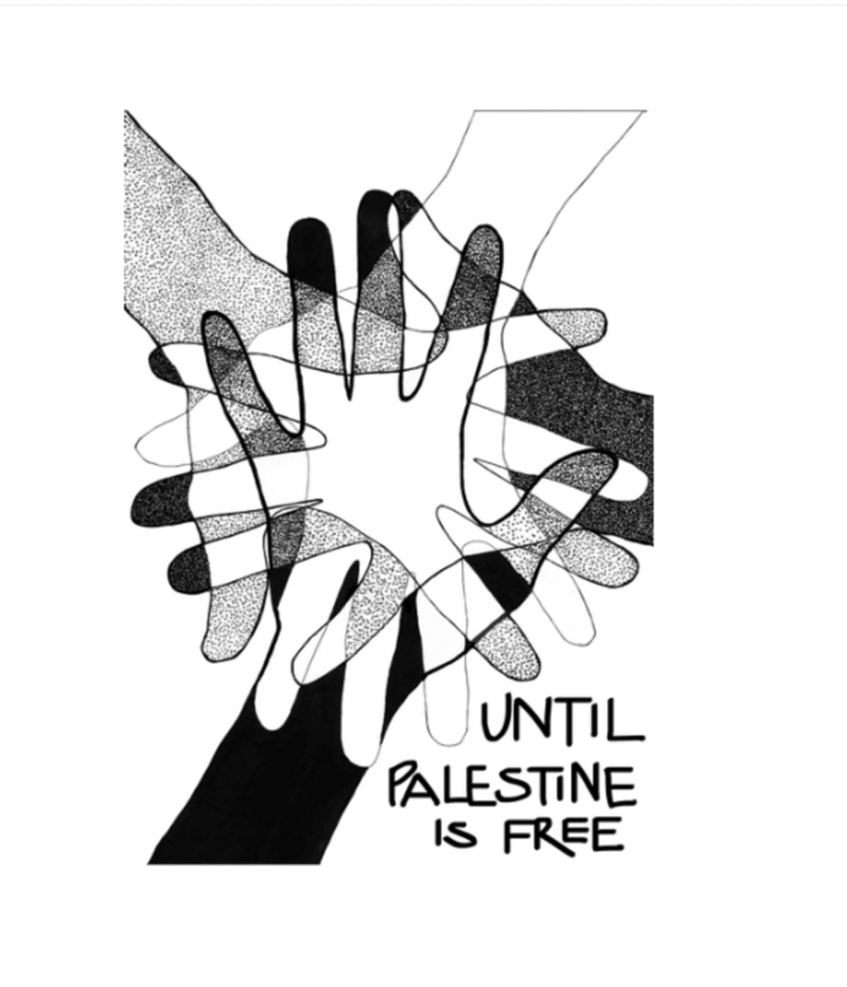 Unidos hasta una Palestina libre. United until Palestine is free