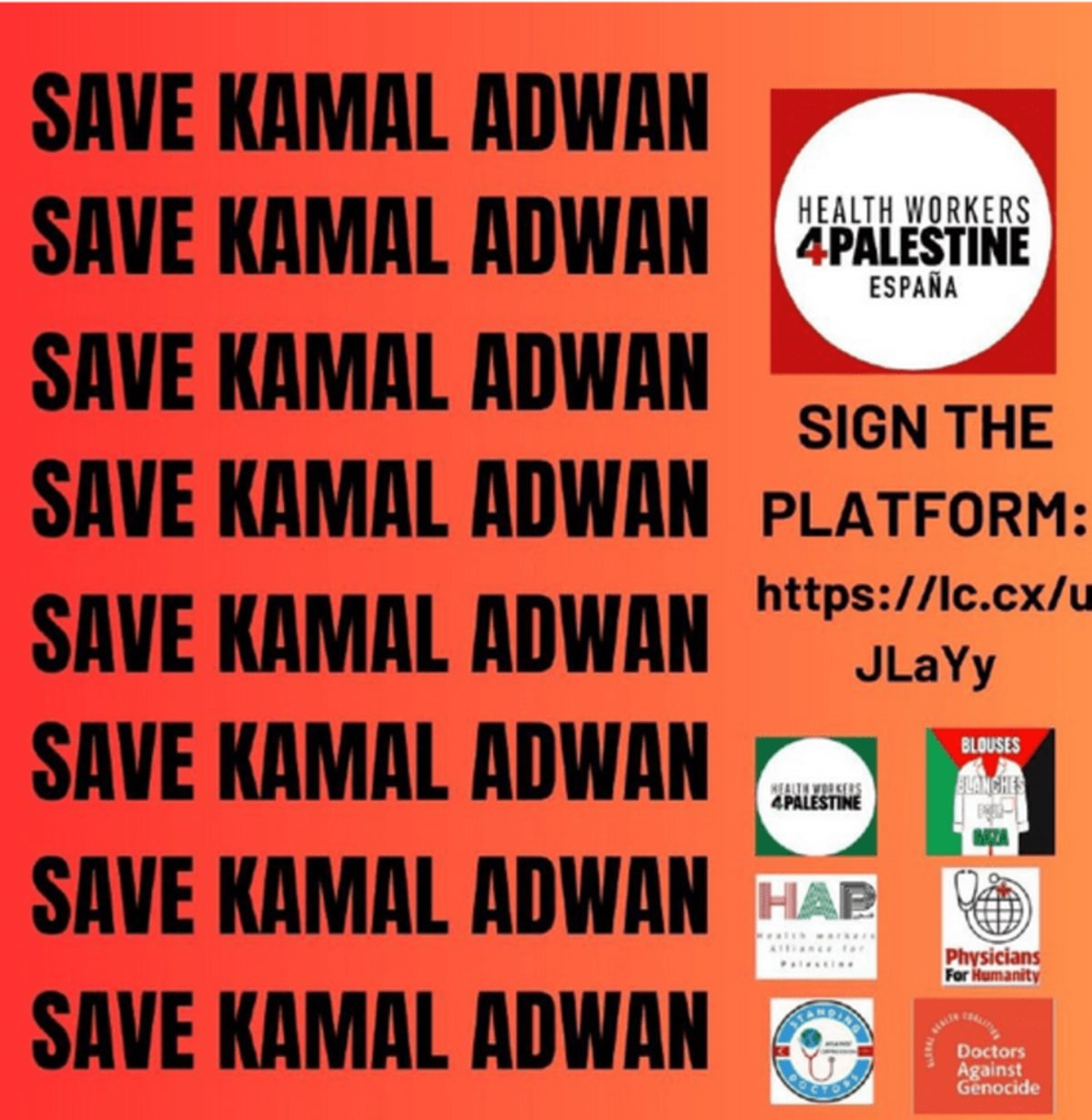 ¡Hay que salvar el hospital Kamal Adwan, de Gaza! Save the Kamal Adwan Hospital