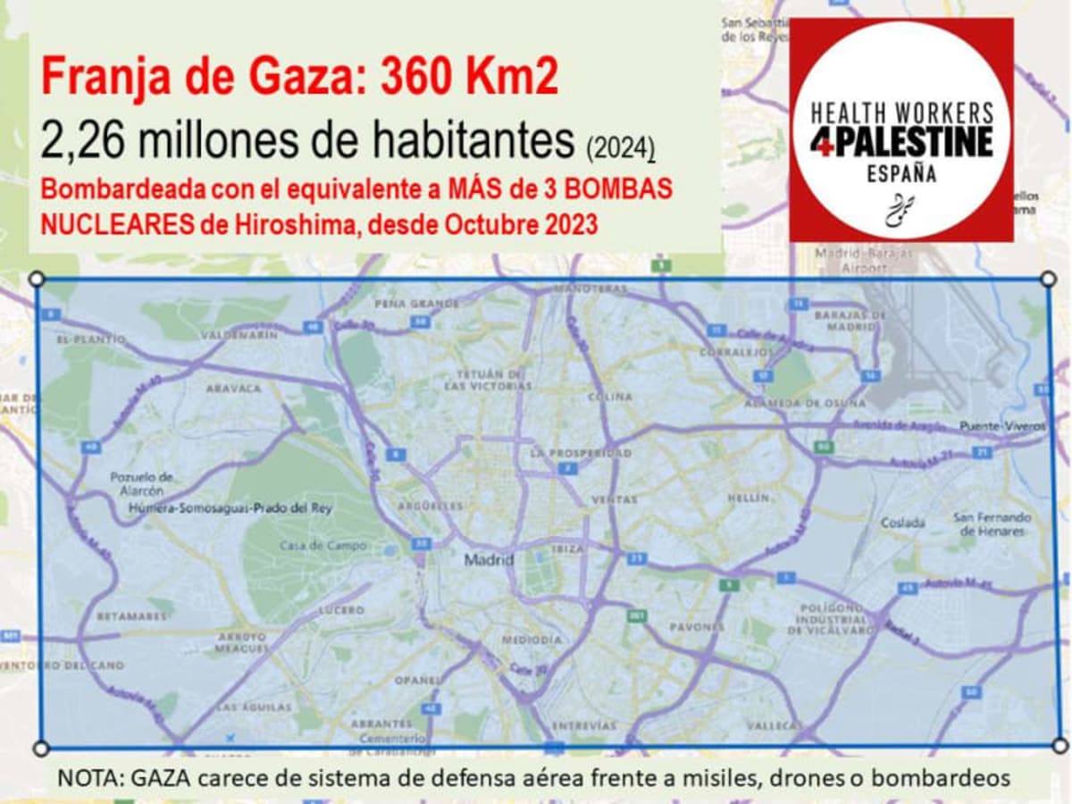 Toneladas de bombas sobre una población indefensa. Es una matanza, no una guerra
