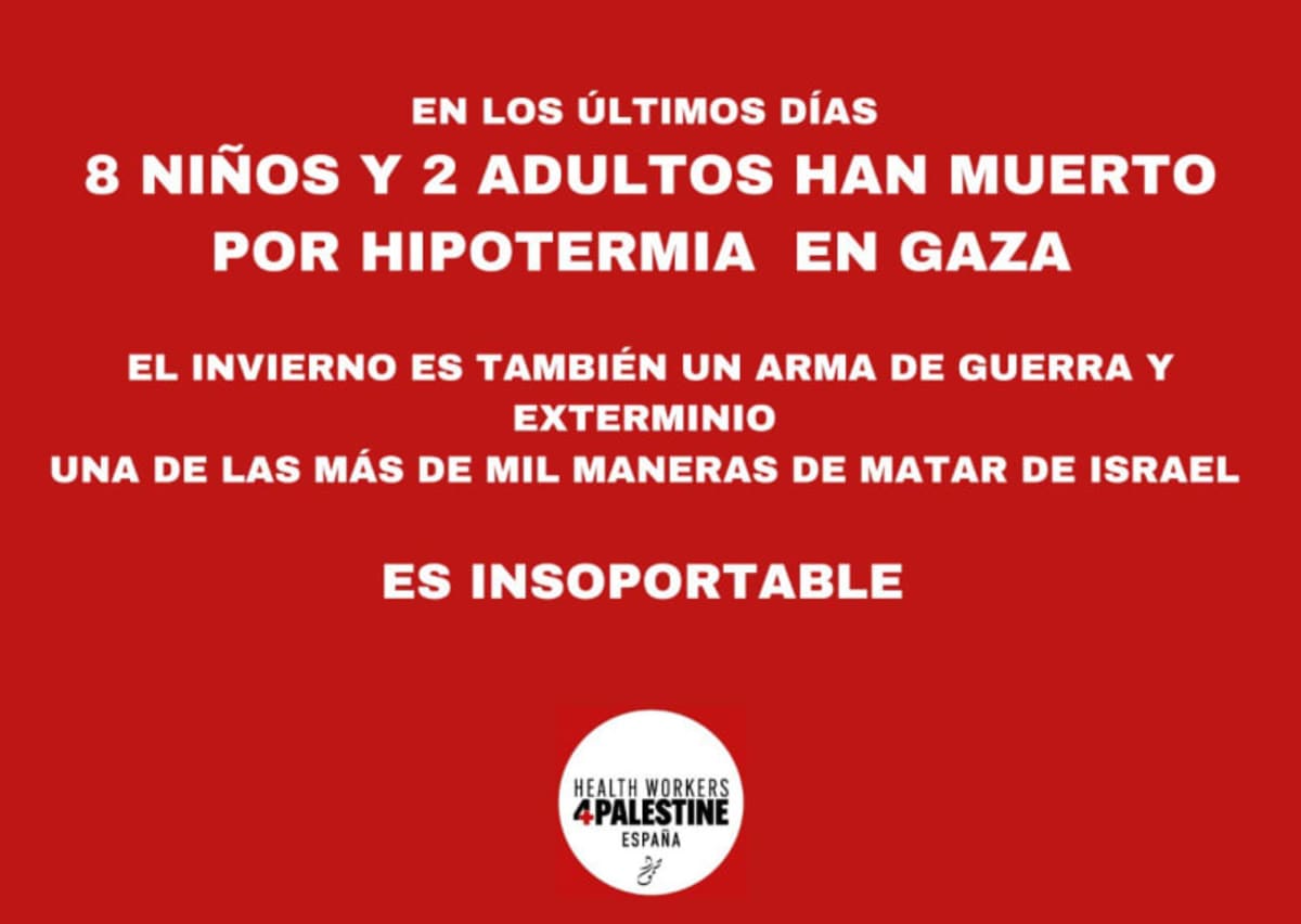 Muerte por congelación. 6 enero 2025