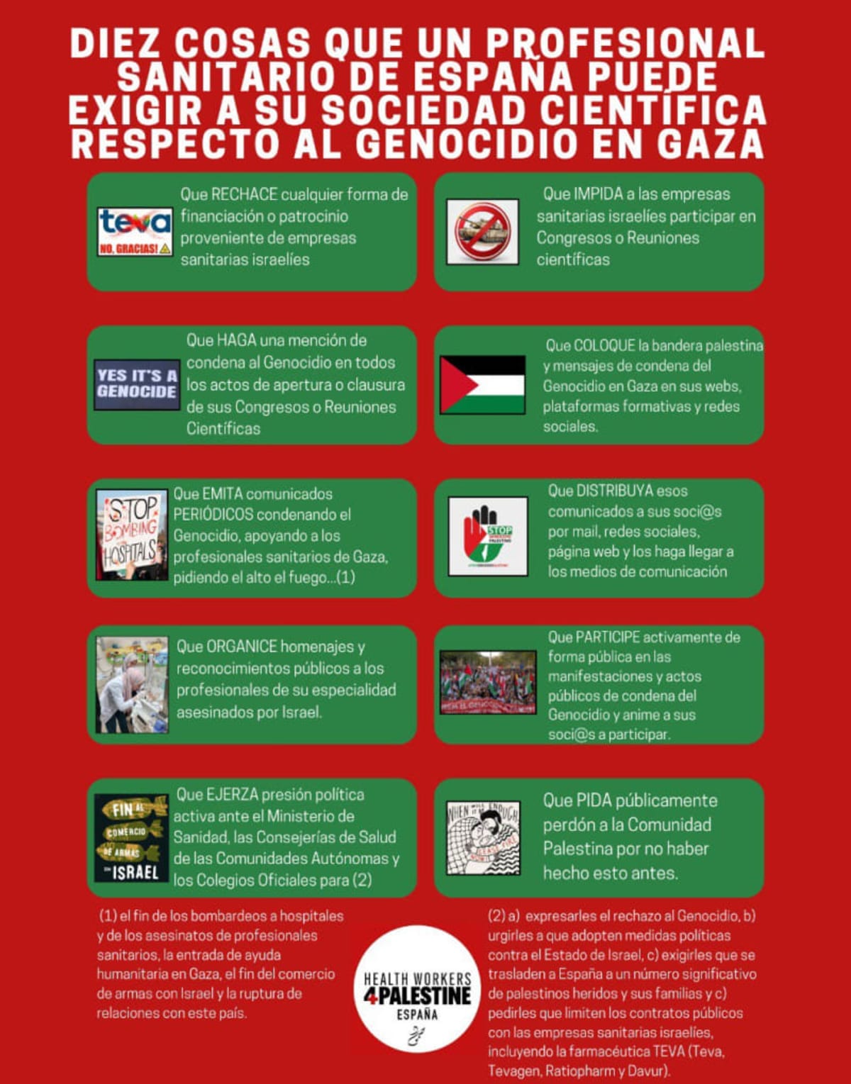 Sobre Palestina, ¡10 cosas a exigir a tu sociedad científica!