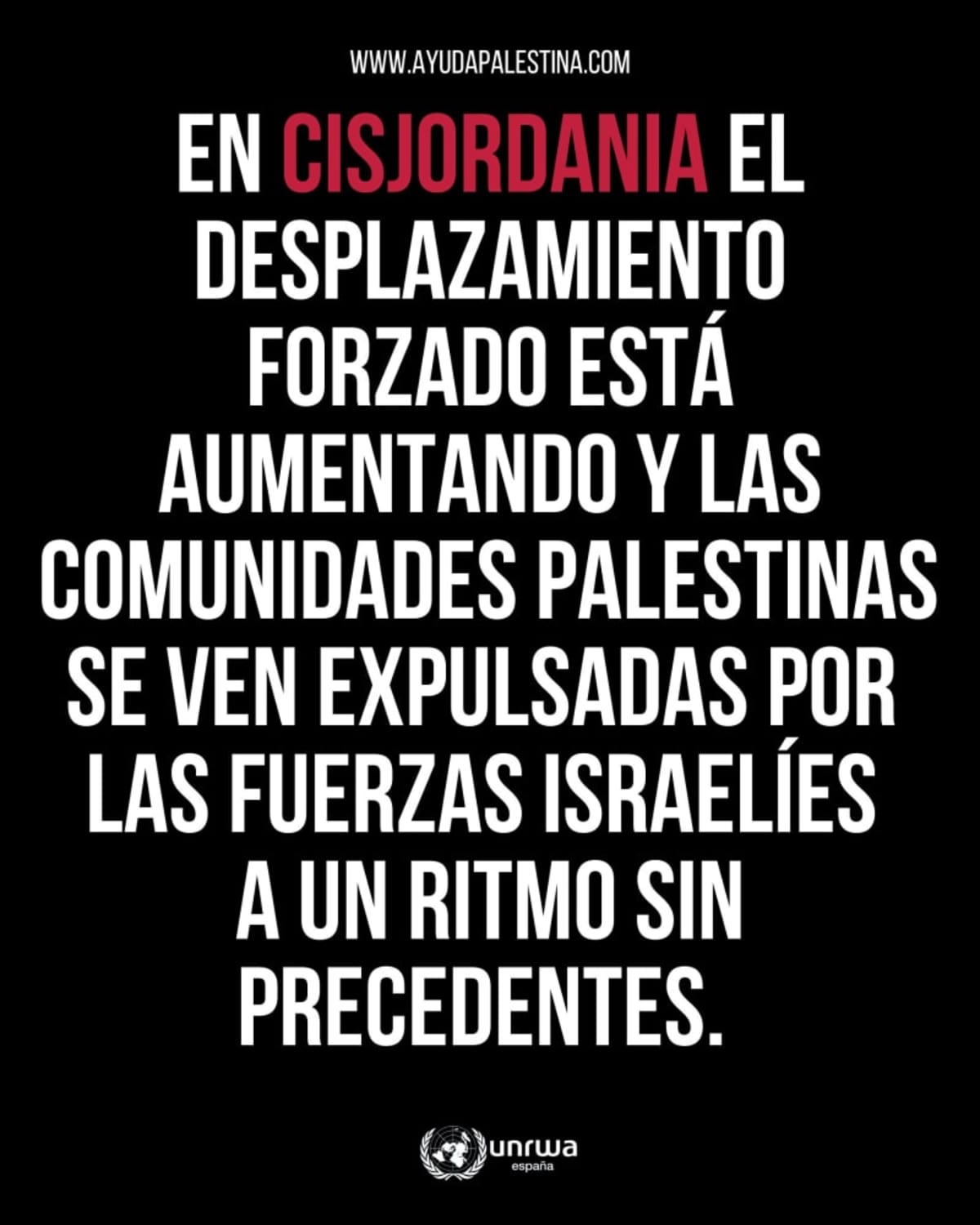 Cisjordania, expulsión de la población