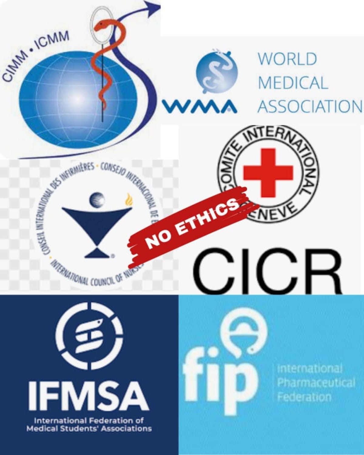 No ethics ("Ethical Principles of Health Care in Times of Armed Conflict")