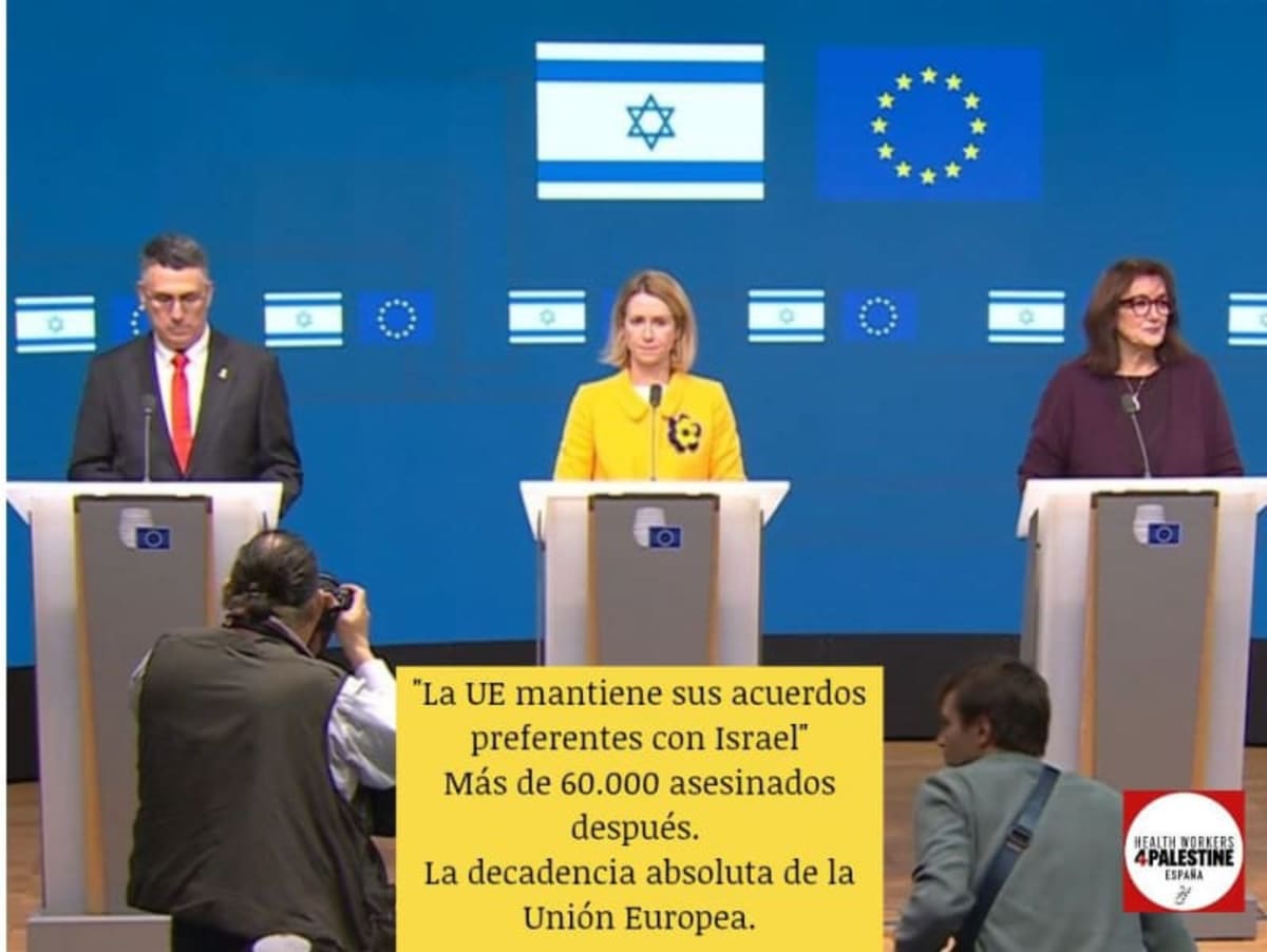 Israel-Unión Europea. Colaboración vergonzosa. Israel-European Union. Shameful collaboration