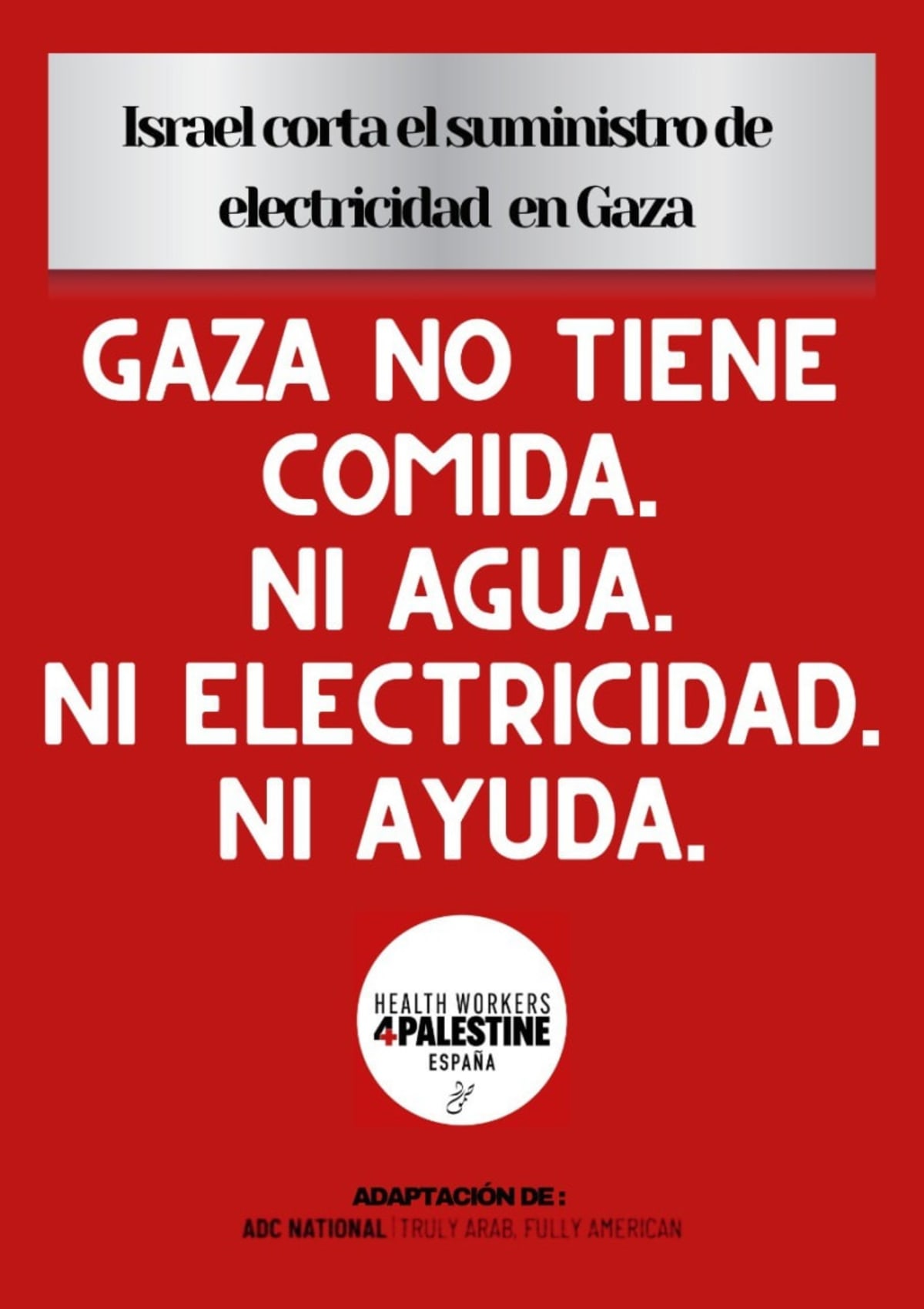 Israel corta la electricidad a Gaza
