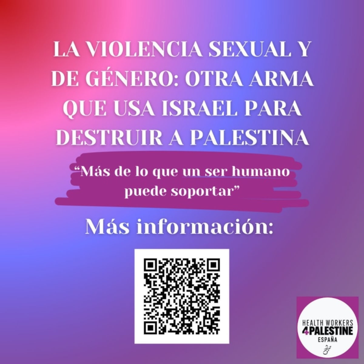 Israel. Uso sistemático de la violencia sexual. Más de lo que un ser humano puede soportar