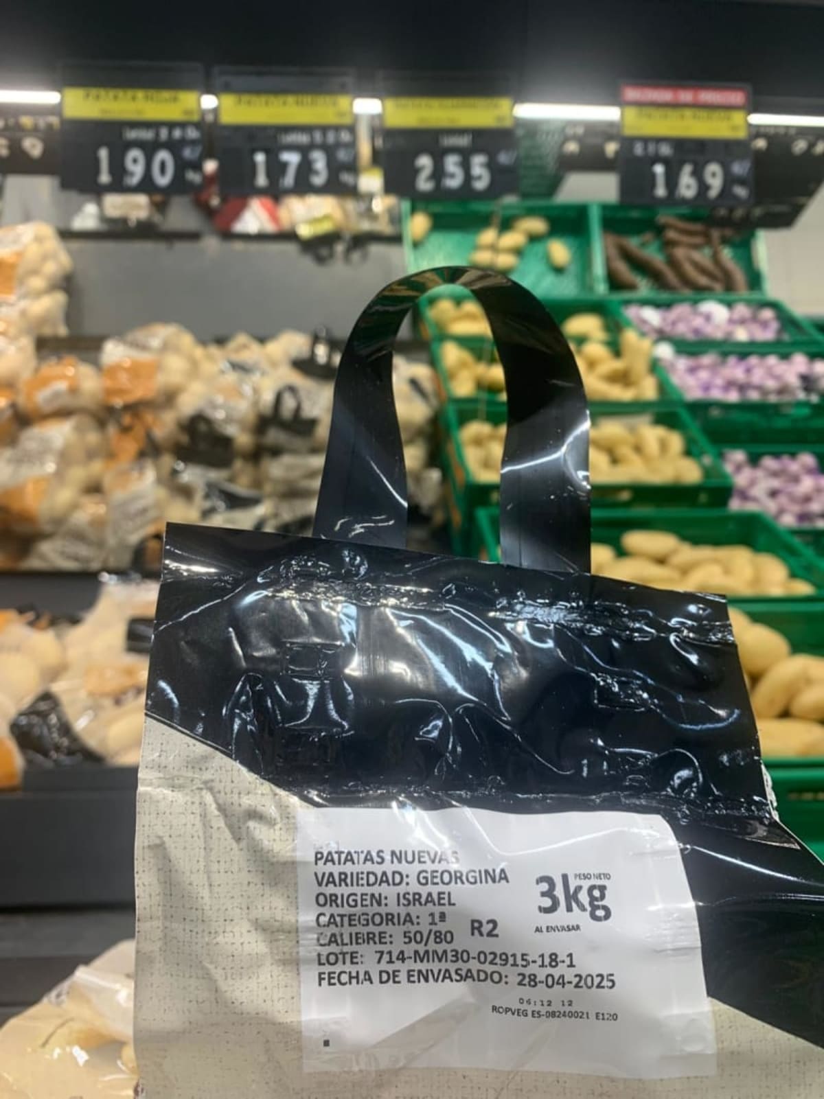 Boicot, patatas de Israel. En Mercadona financian el genocidio en Gaza.