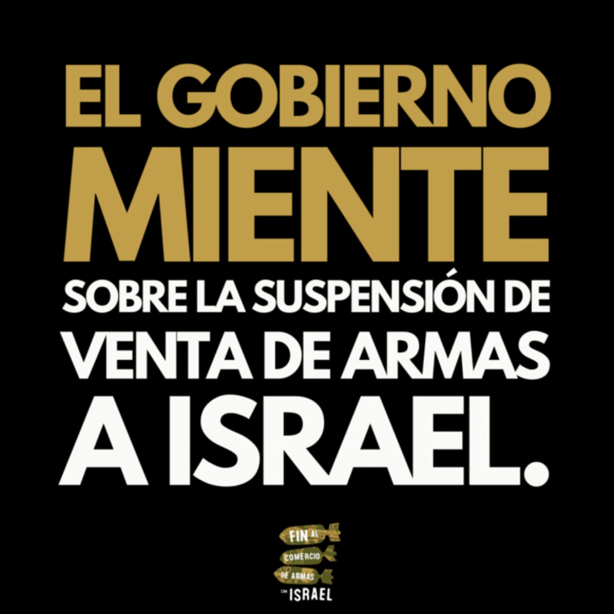 España. Miente el Gobierno sobre comercio armas con Israel