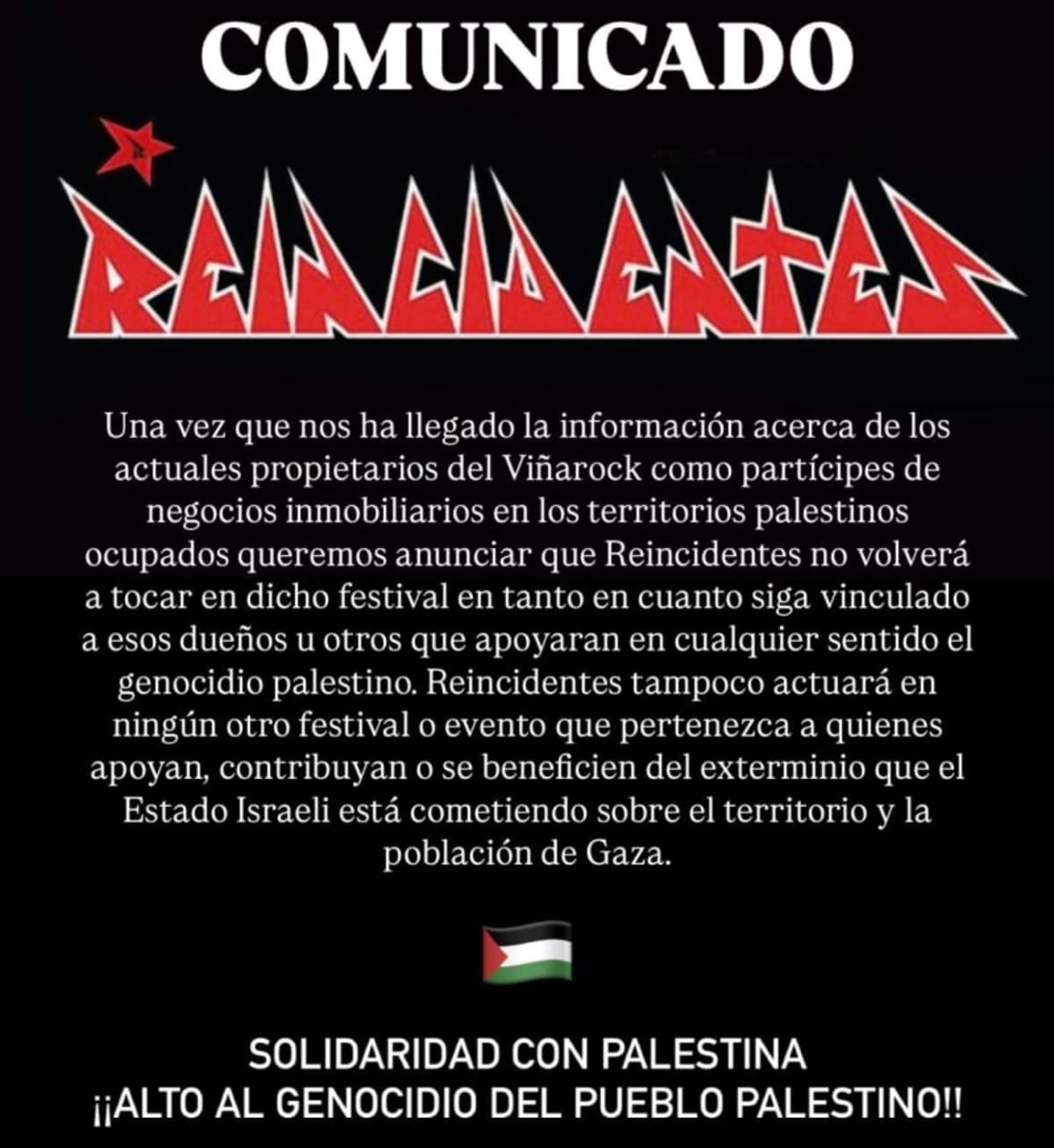 Boicot al fondo proisraelí KKR Sónar, Viña Rock, Resurrection Fest 