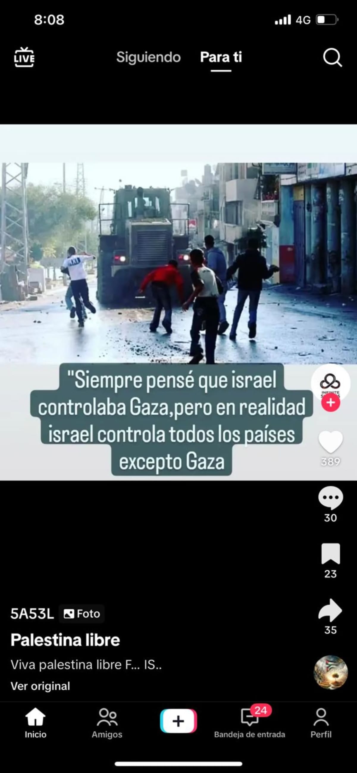 Israel controla todos los países, menos Palestina