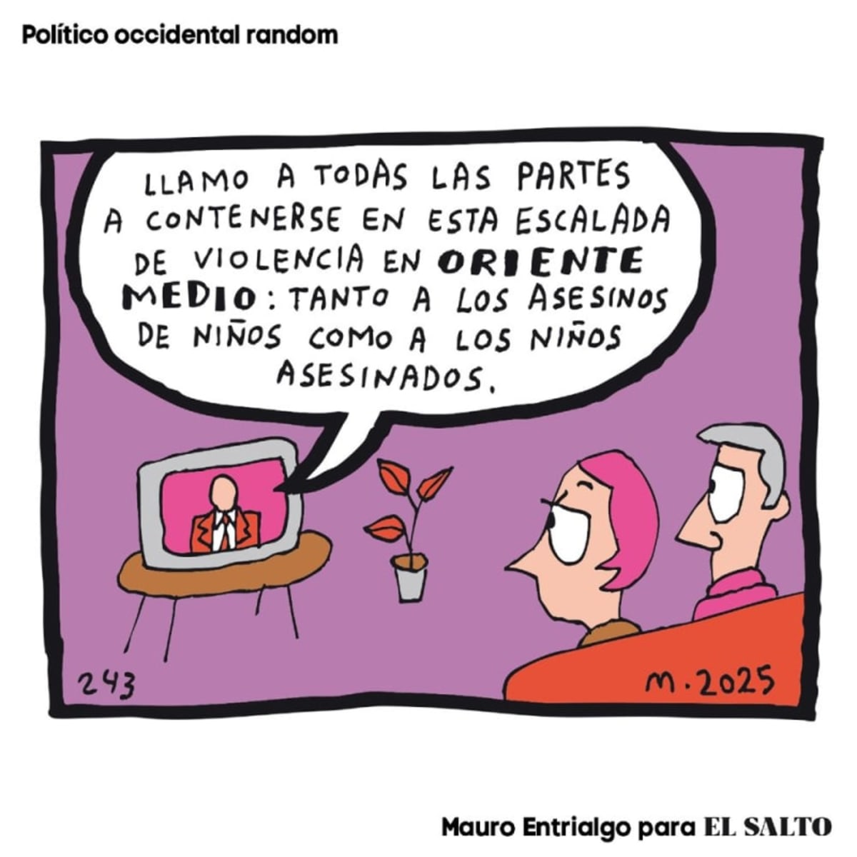 "Equidistancia", por favor. Mauro Entrialgo