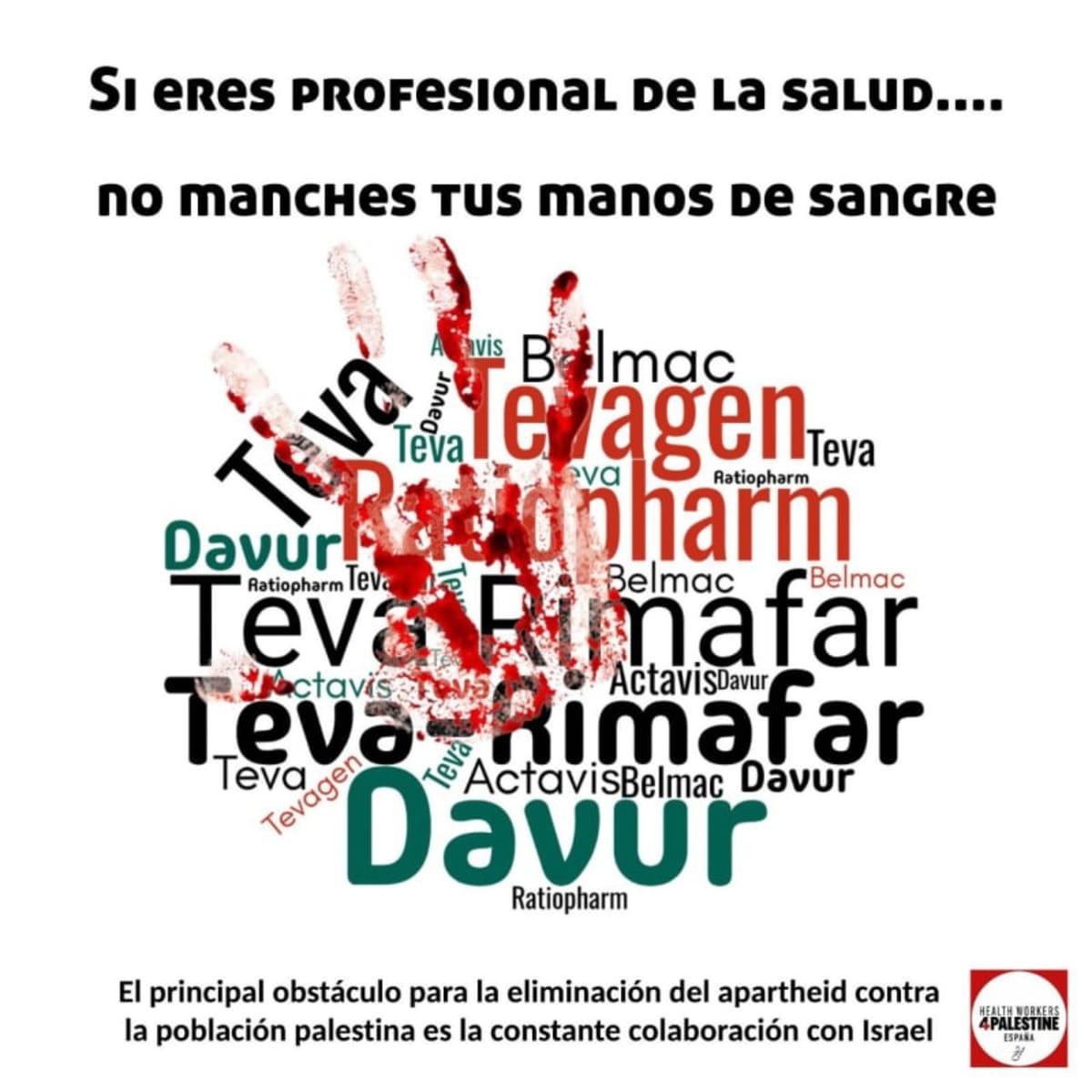 No te manches las manos de sangre. Teva no.