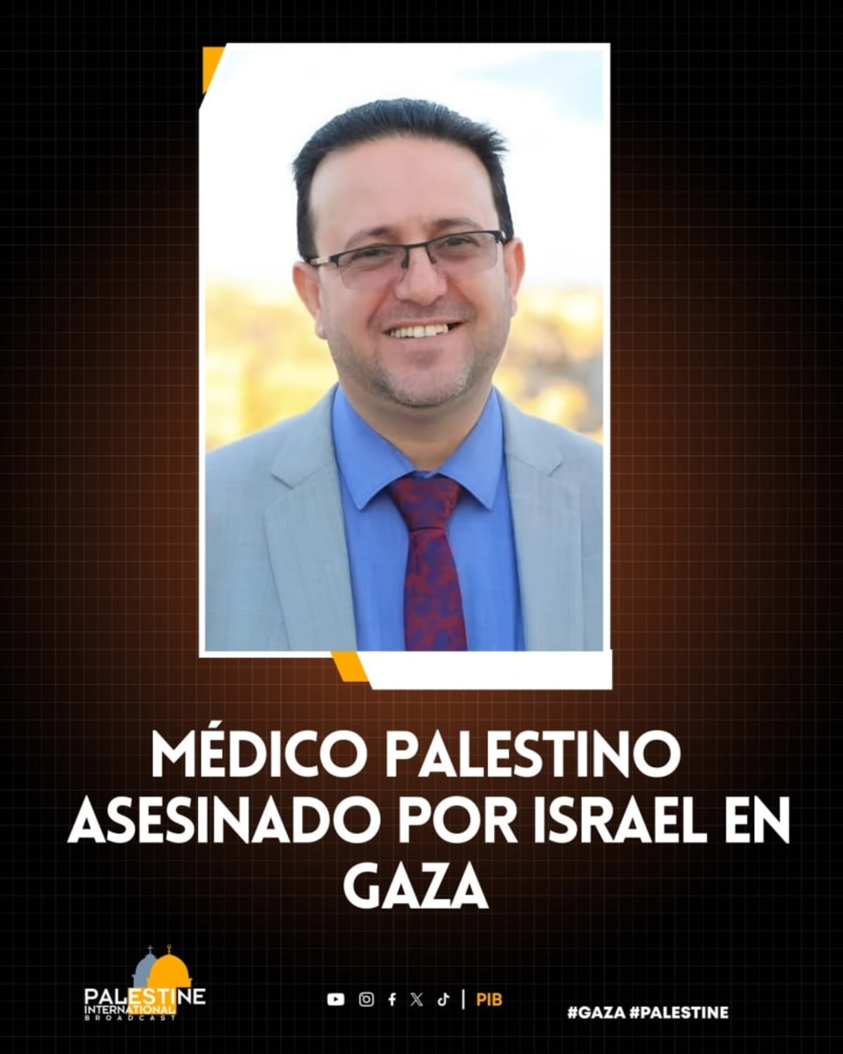  Israel asesina al Dr. Marwan Sultan, director del Hospital Indonesio en Gaza, junto a su esposa y 5 hijos.
