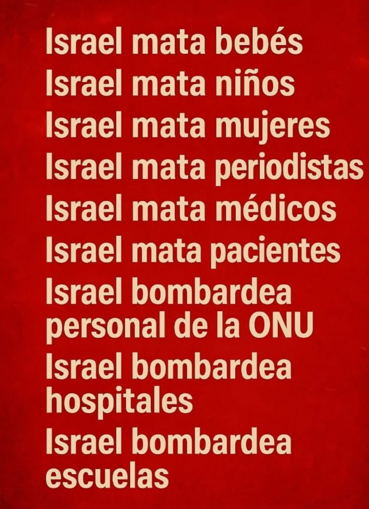 La actividad terrorista de Israel