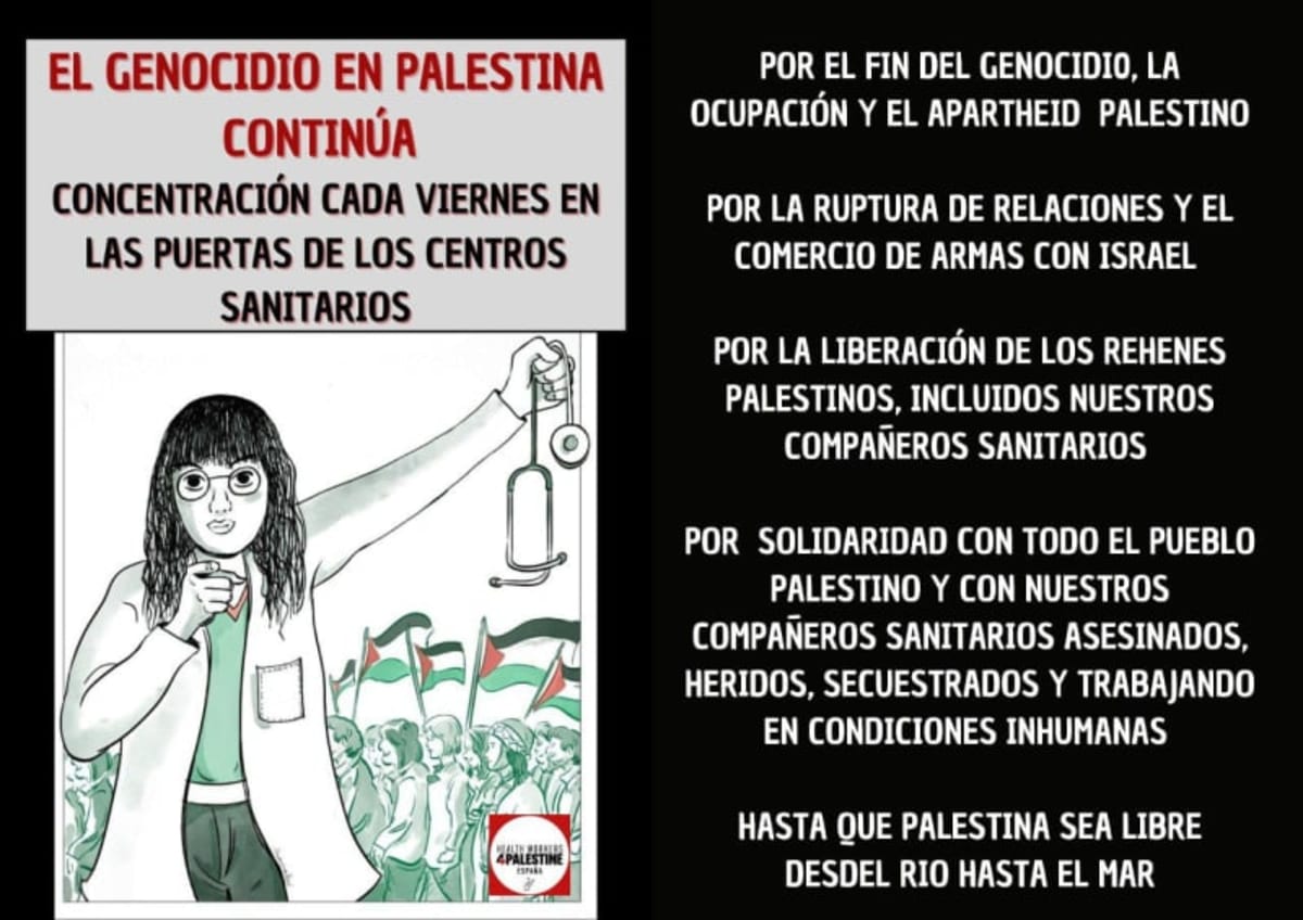 Sanidad. Los viernes, concentración de profesionales en la puerta