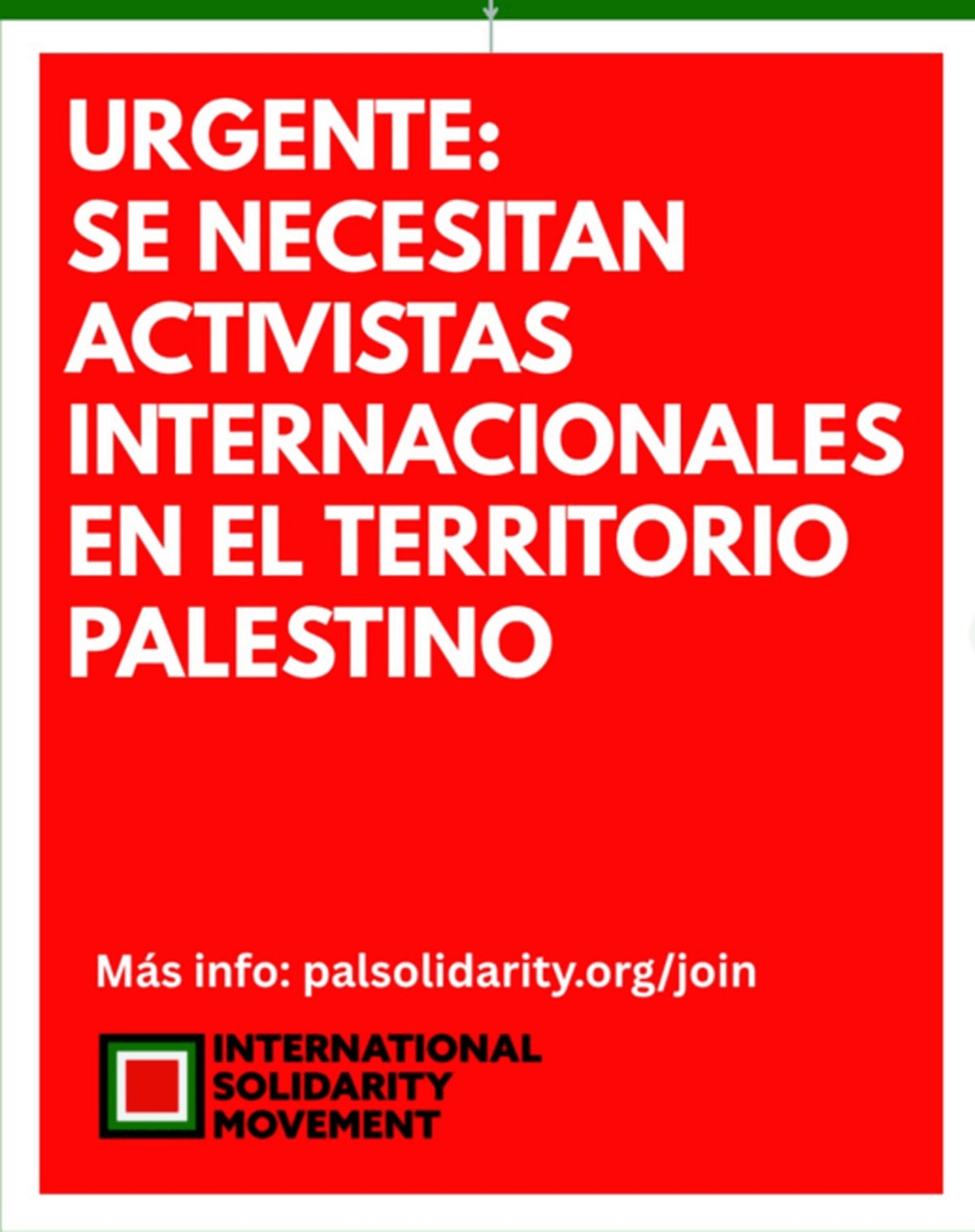 Cisjordania. Creciente necesidad de cooperación internacional, testigos, 3 semanas