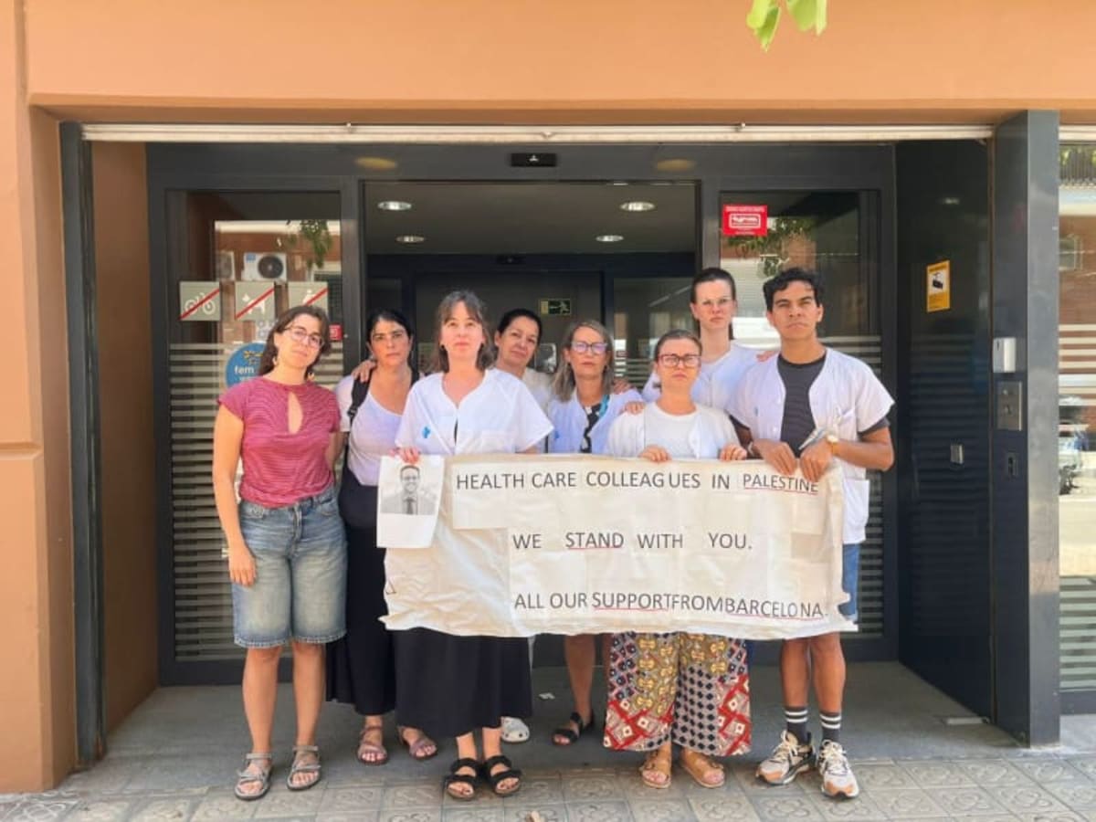 Centre d'Atenció Primària Bordeta - Magòria, Barcelona (España) Solidaridad con Gaza