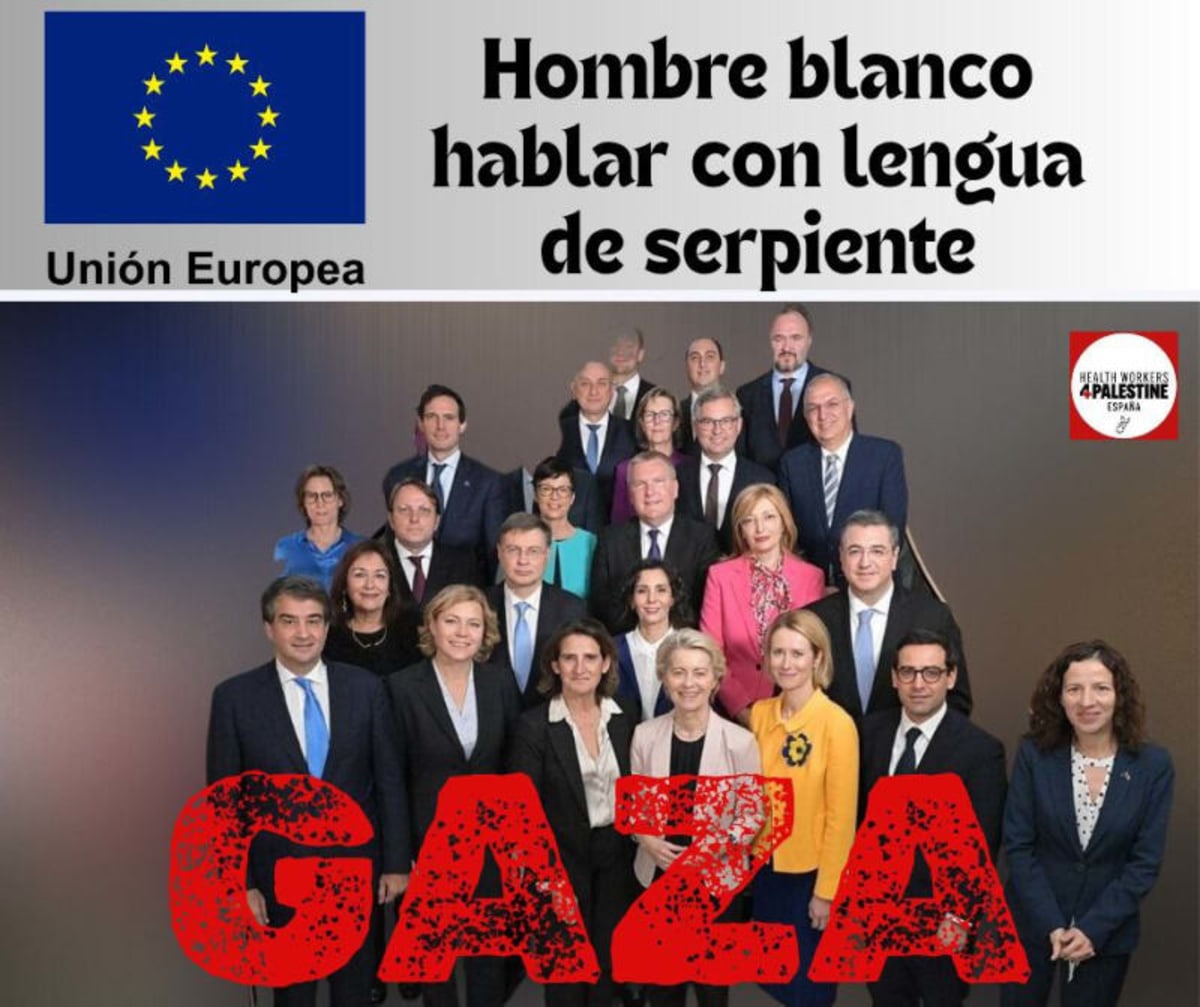 Unión Europea. Hombre blanco hablar con lengua de serpiente