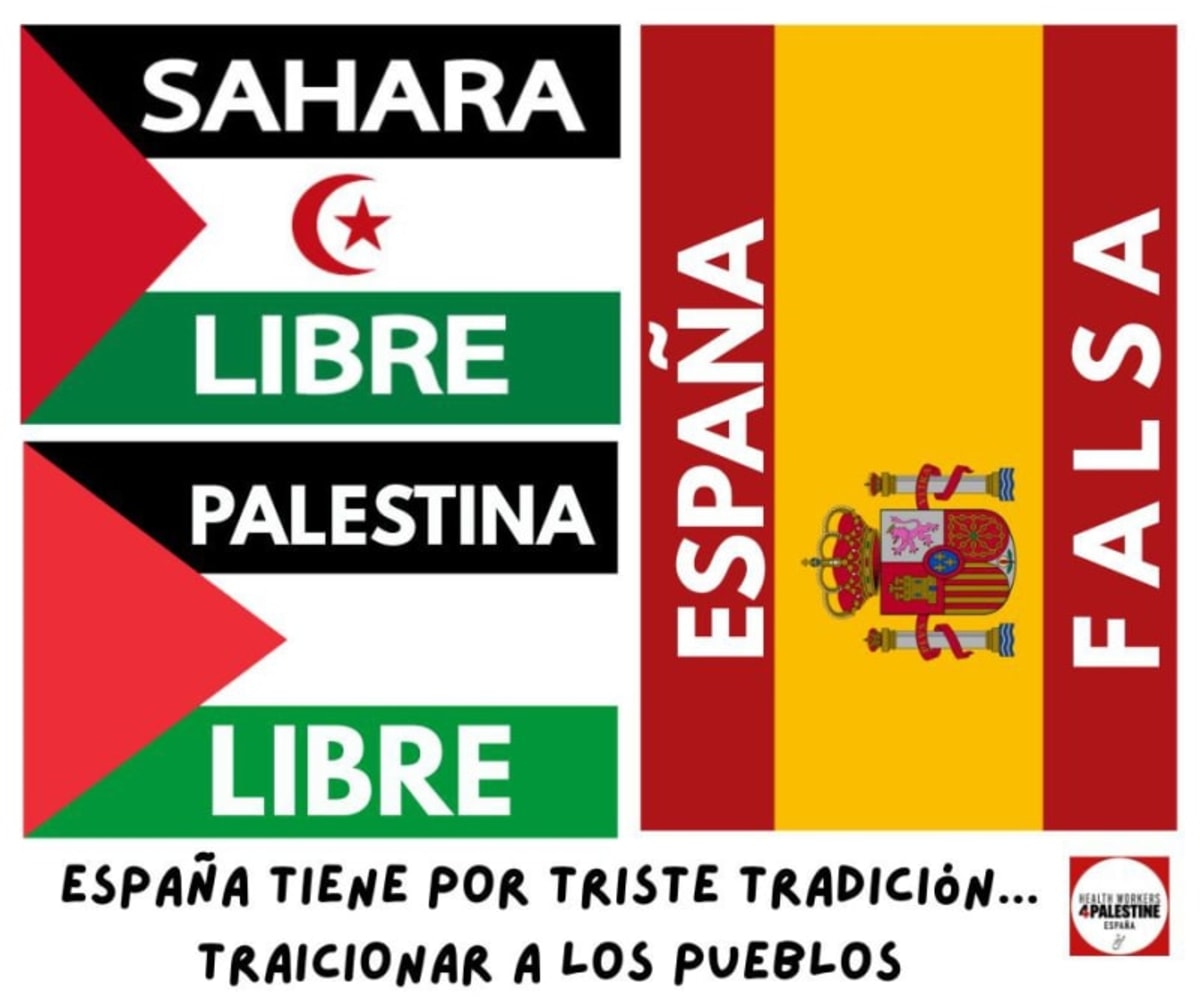 ¡Viva el Sahara libre! ¡Viva Palestina libre! Contra la traición de España