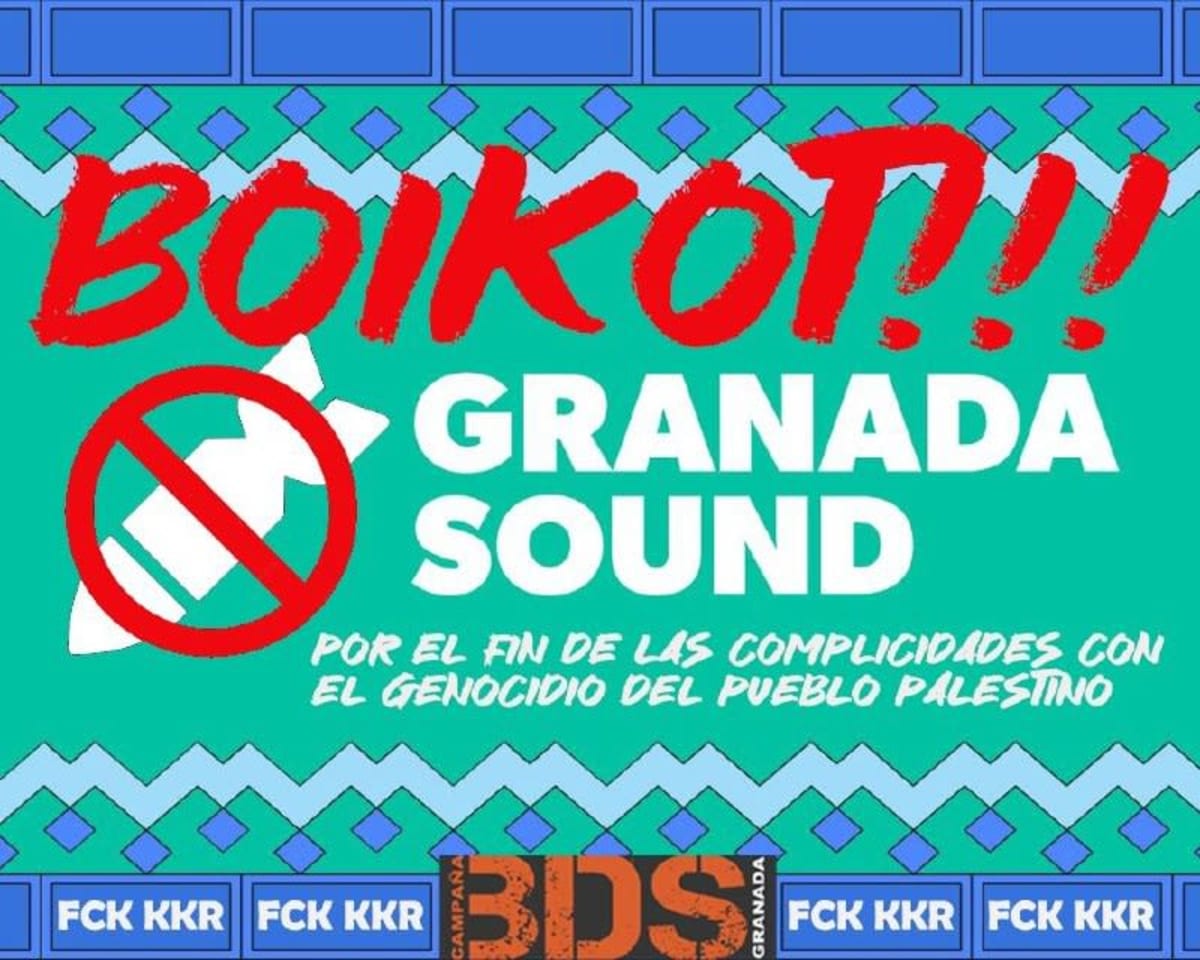 Que puedas decir "yo no fui a Granada" (a un festival que genera ingresos para el genocidio en Gaza)