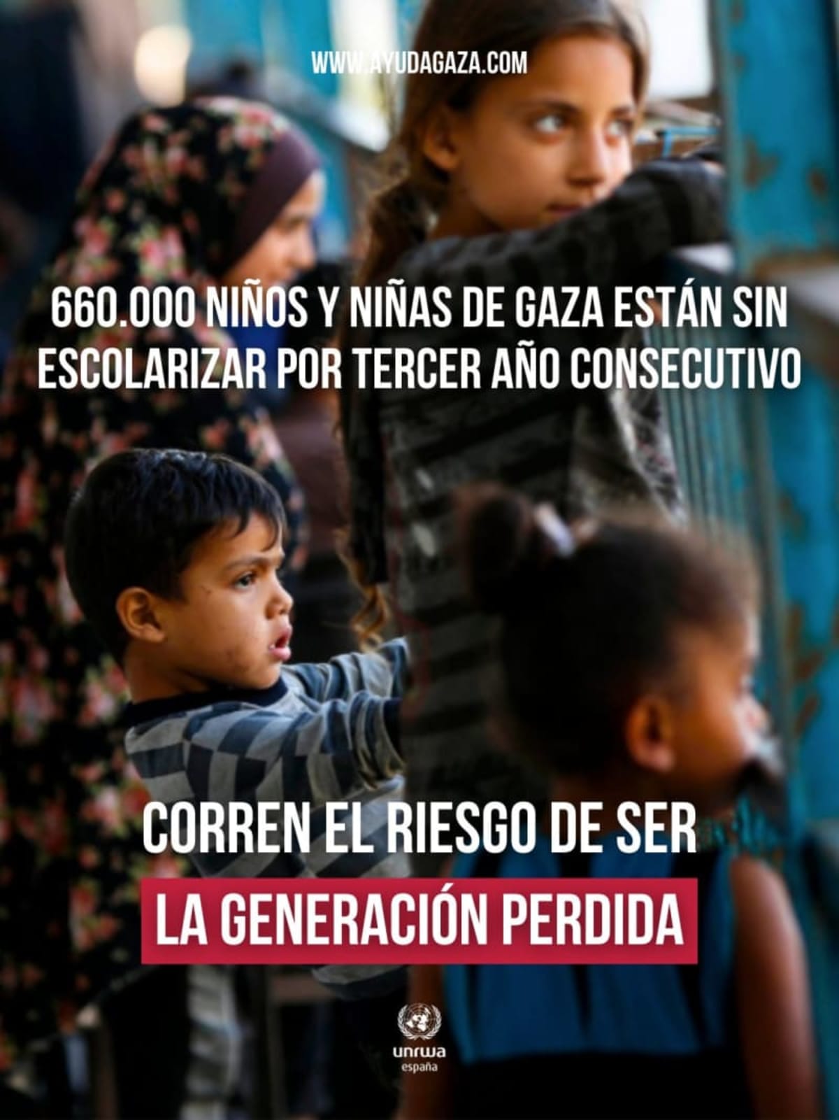 Imposible "empezar el curso" en Gaza