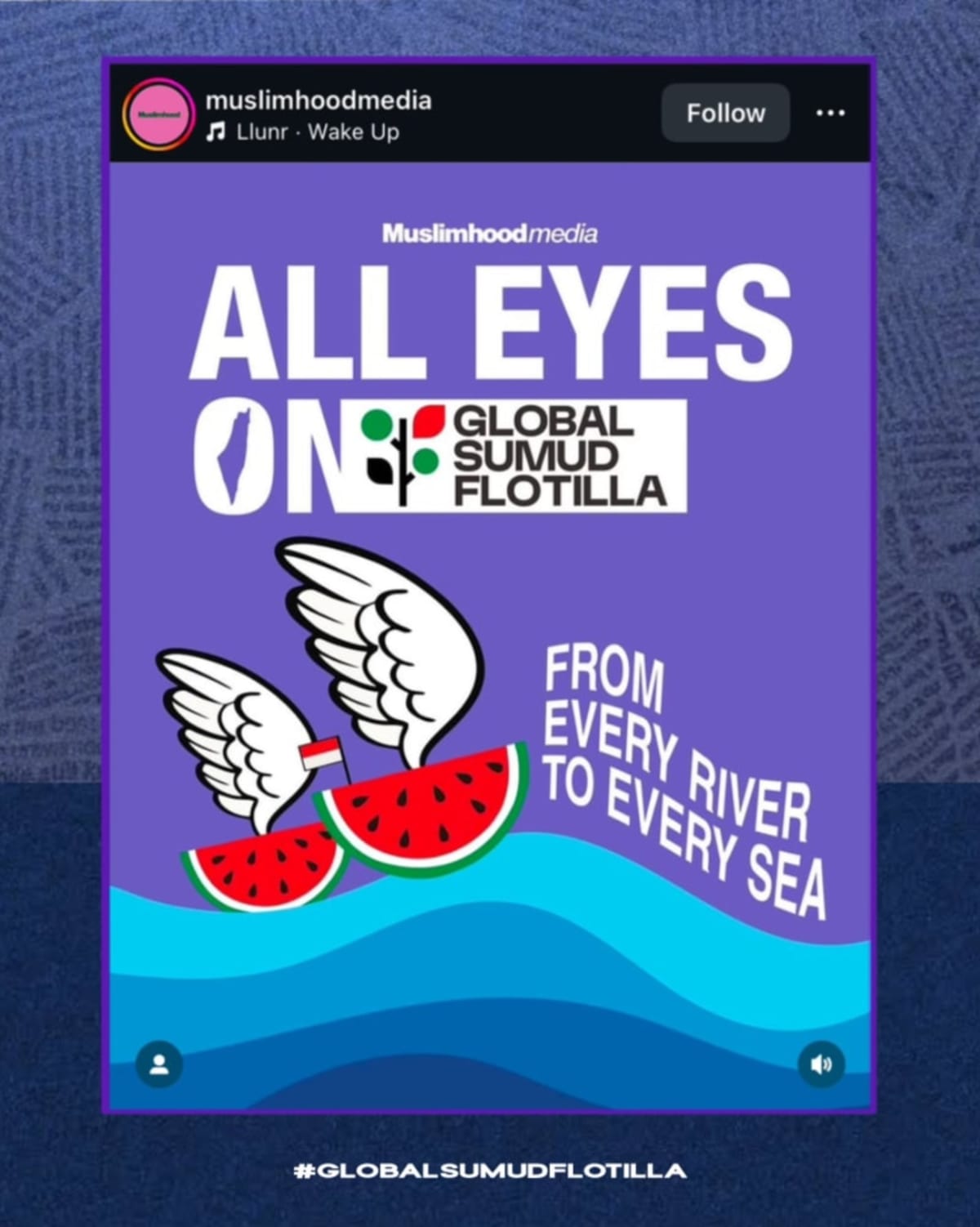 Todos pendientes de la Global Sumud Flotilla