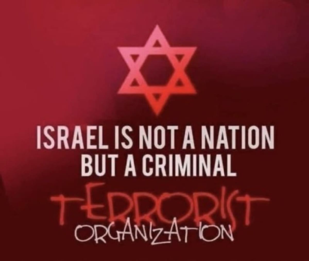 Israel es organización terrorista