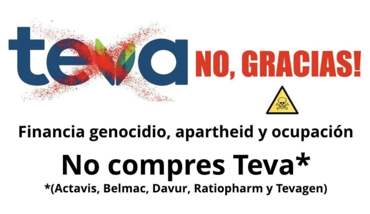 Boicot a medicamentos de Teva (Actavis, Belmac, Davur, Ratiopharm, Tevagen)