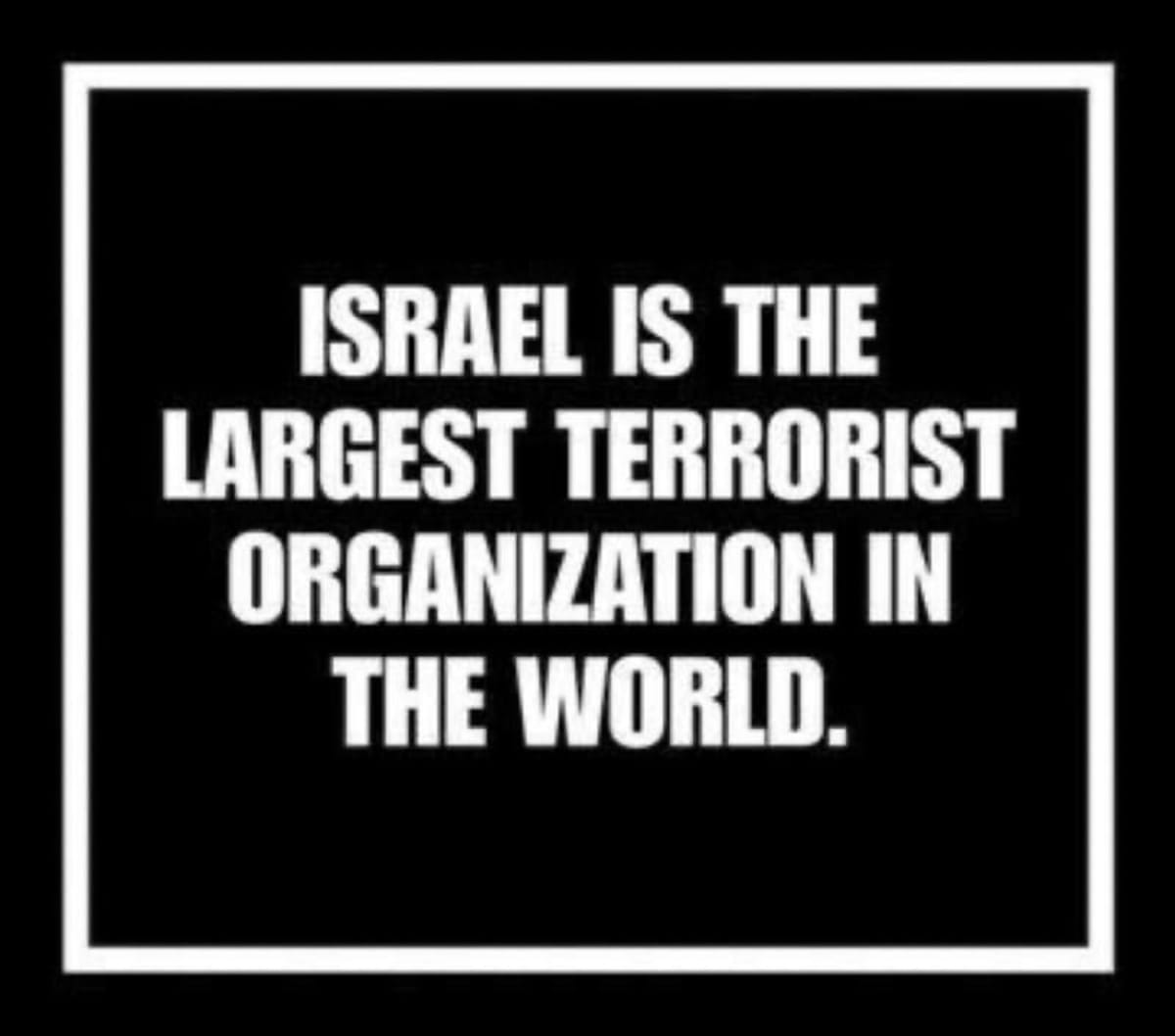 Israel, la mayor organización terrorista del mundo