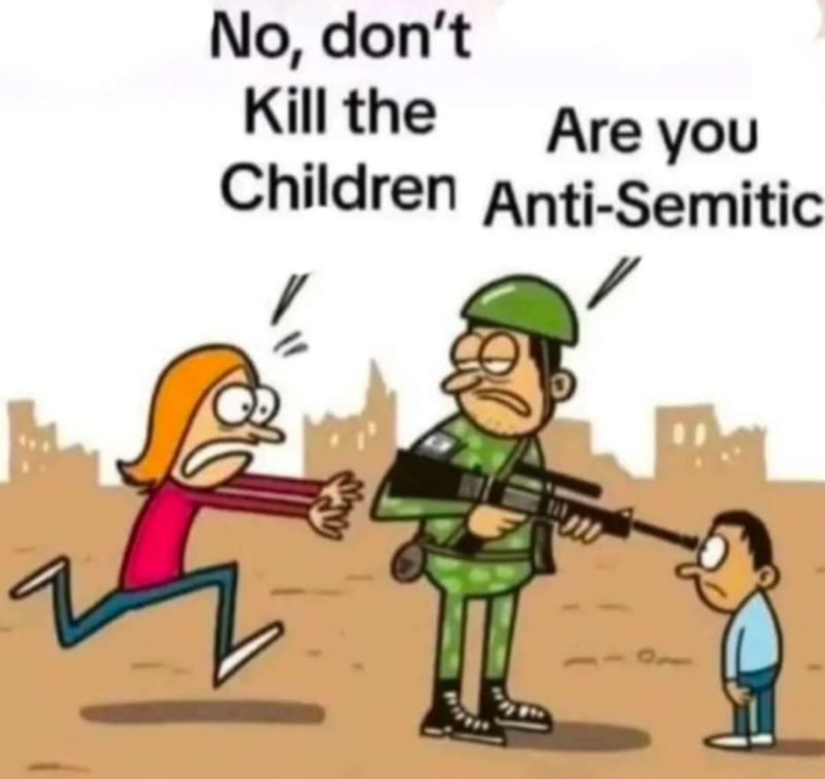 ¿Es anti-semita el pedir que no se asesine a niños?