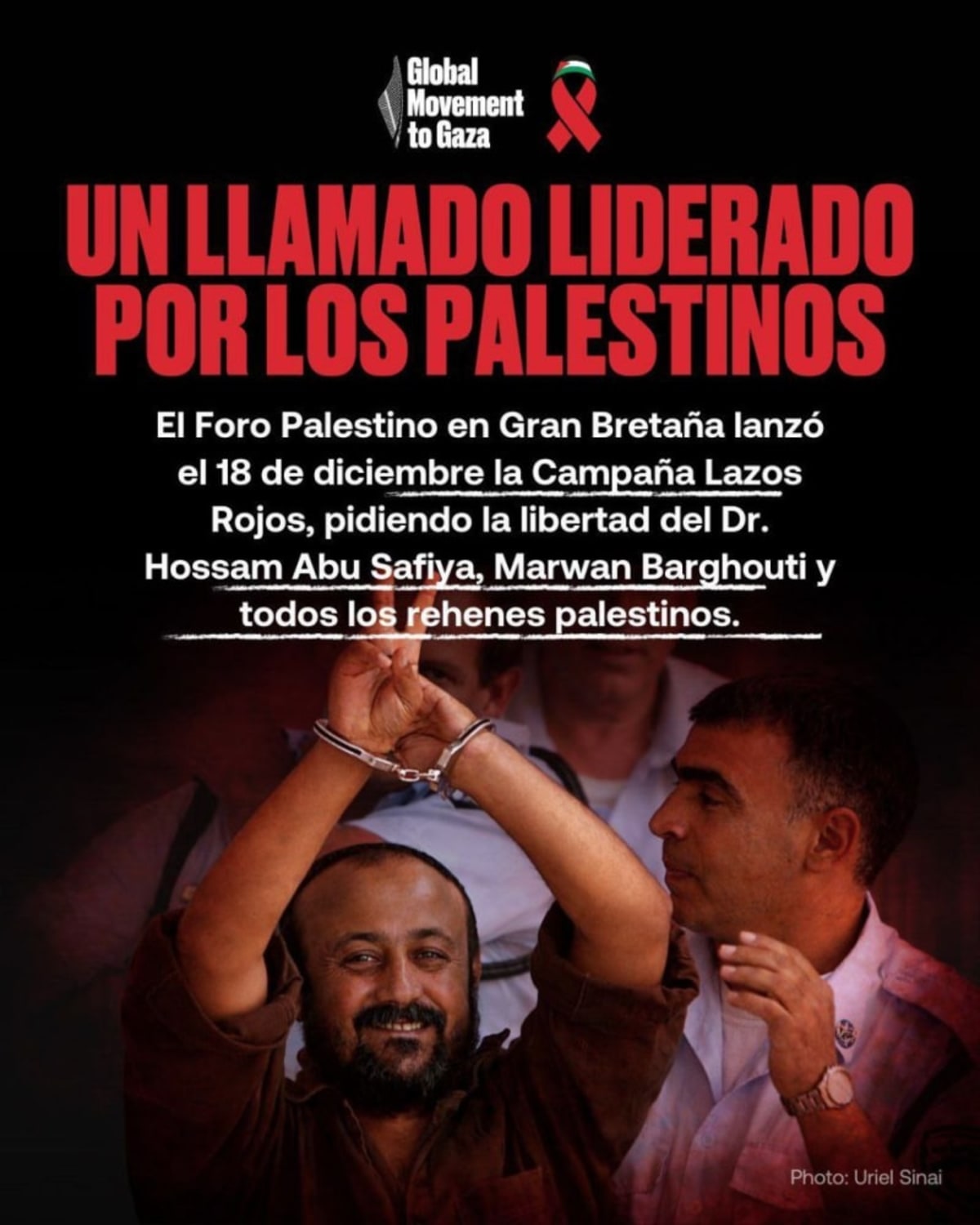 Lazo Rojo. Campaña por la liberación del Dr. Hussam Abu Safiya y de los 10.000 secuestrados por Israel