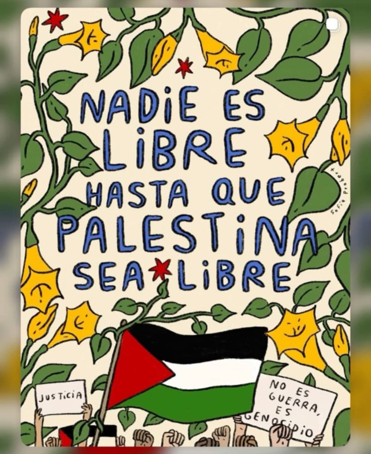 Israel es un peligro para la Humanidad. Nadie es libre si Palestina no es libre