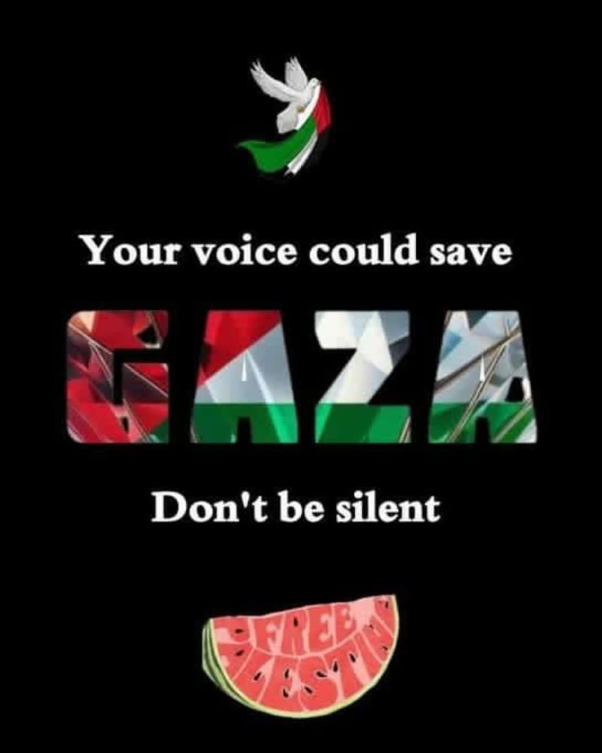 Don't be silent. No calles