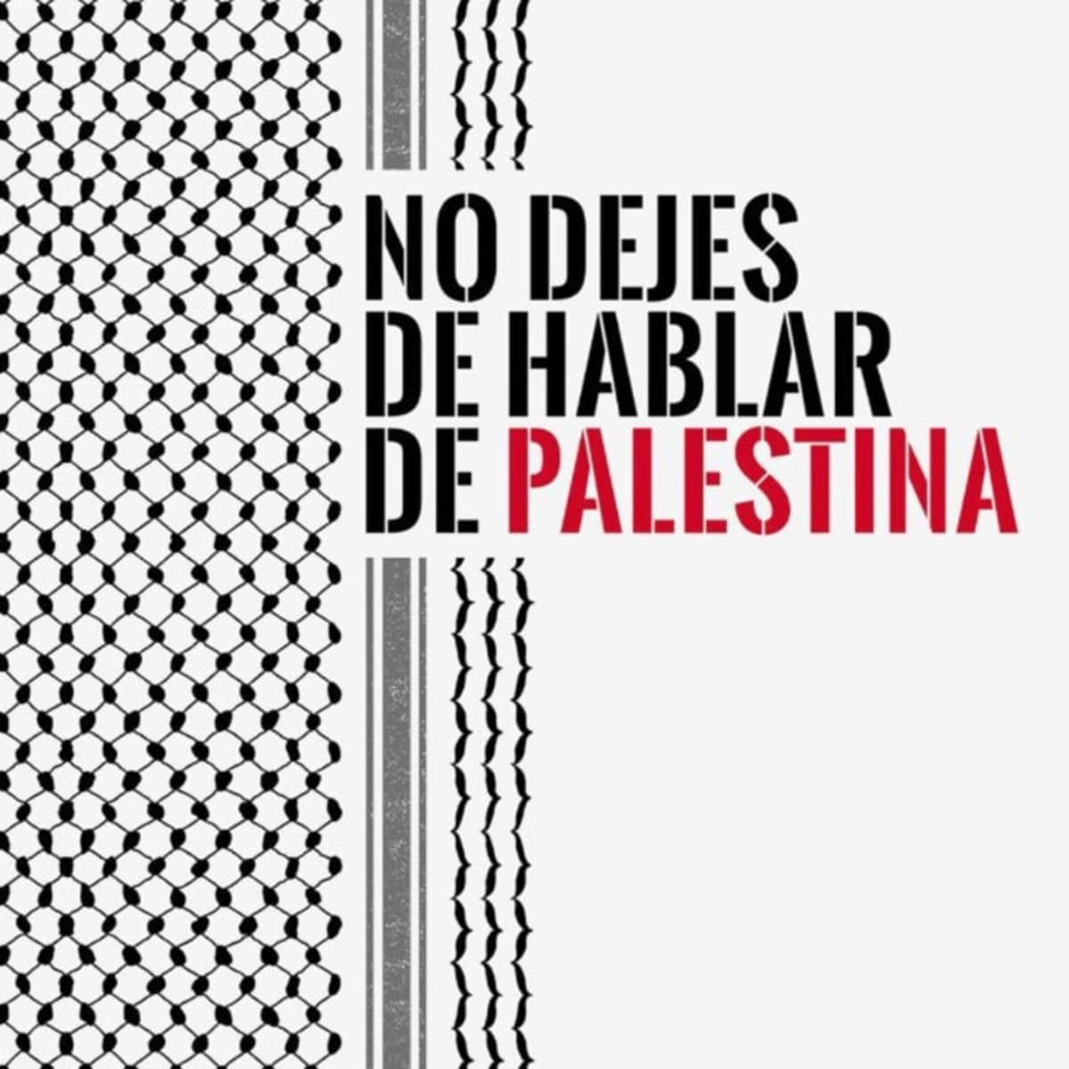No dejes de hablar de Palestina.