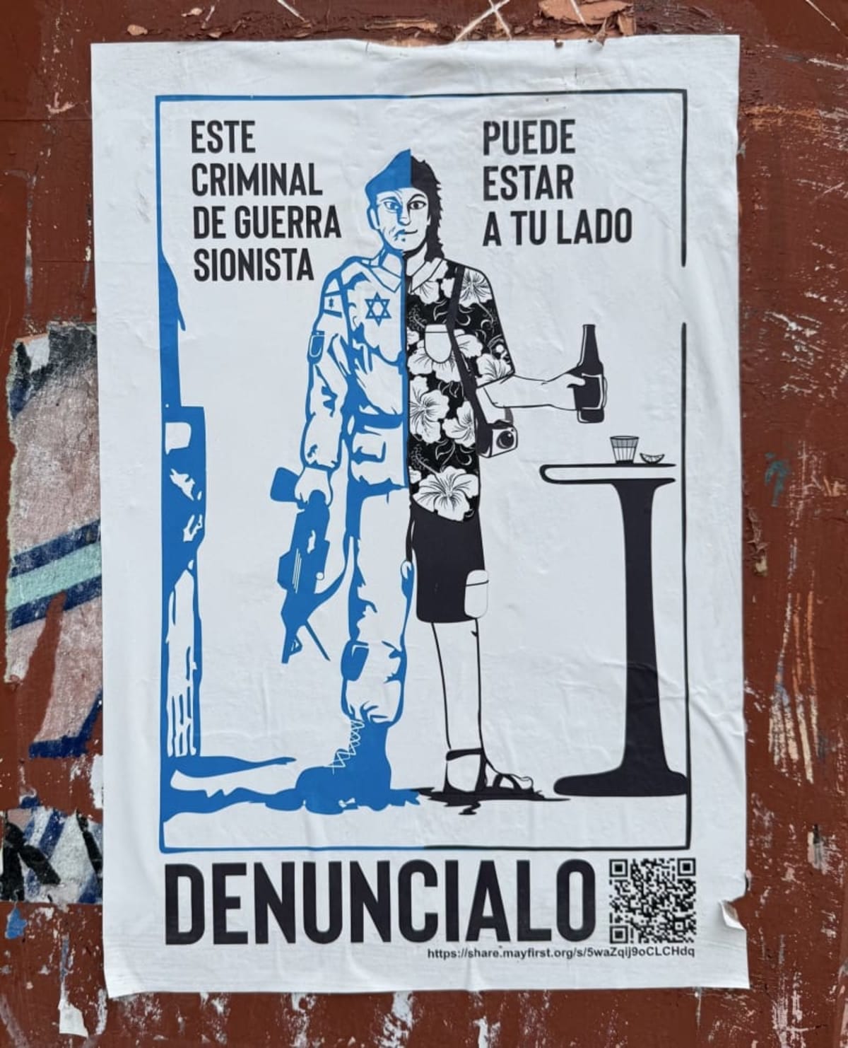 Los criminales de guerra sionistas se transforman en turistas. ¡Denuncia!