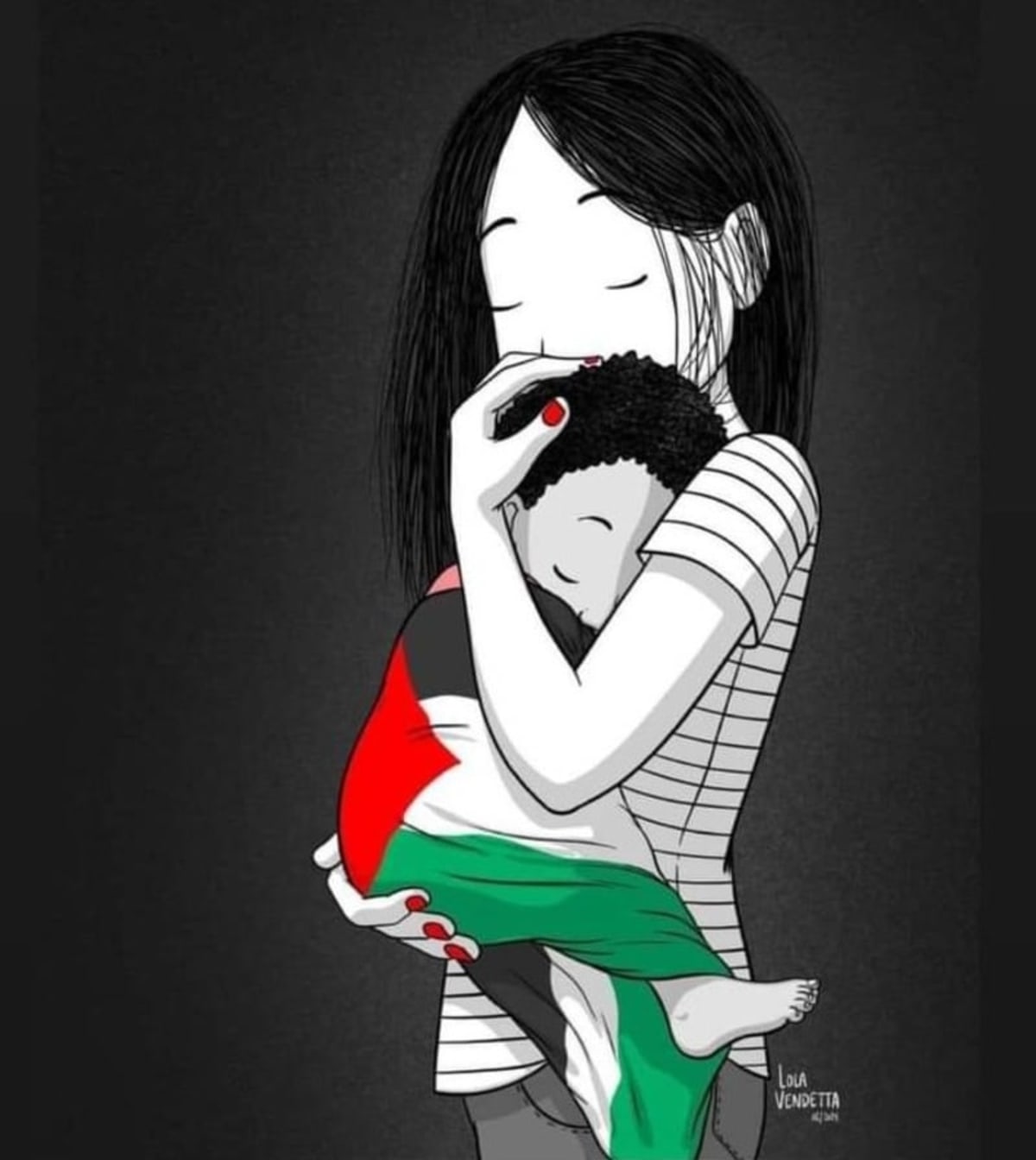 Madre palestina. Palestinian mother