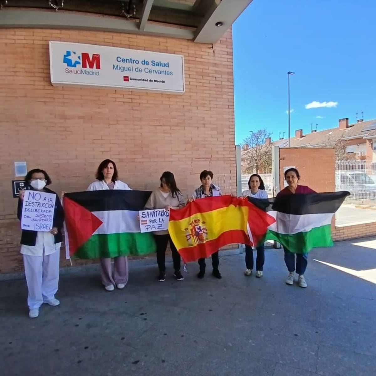 Profesionales de la sanidad españoles. Solidaridad con Palestina. Hoy y siempre