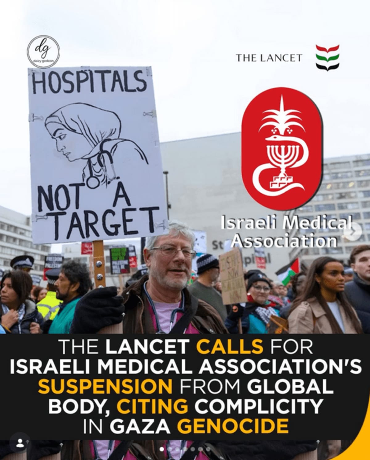 Calling for the suspension of the Israeli Medical Association (IMA) from the World Medical Association (WMA)