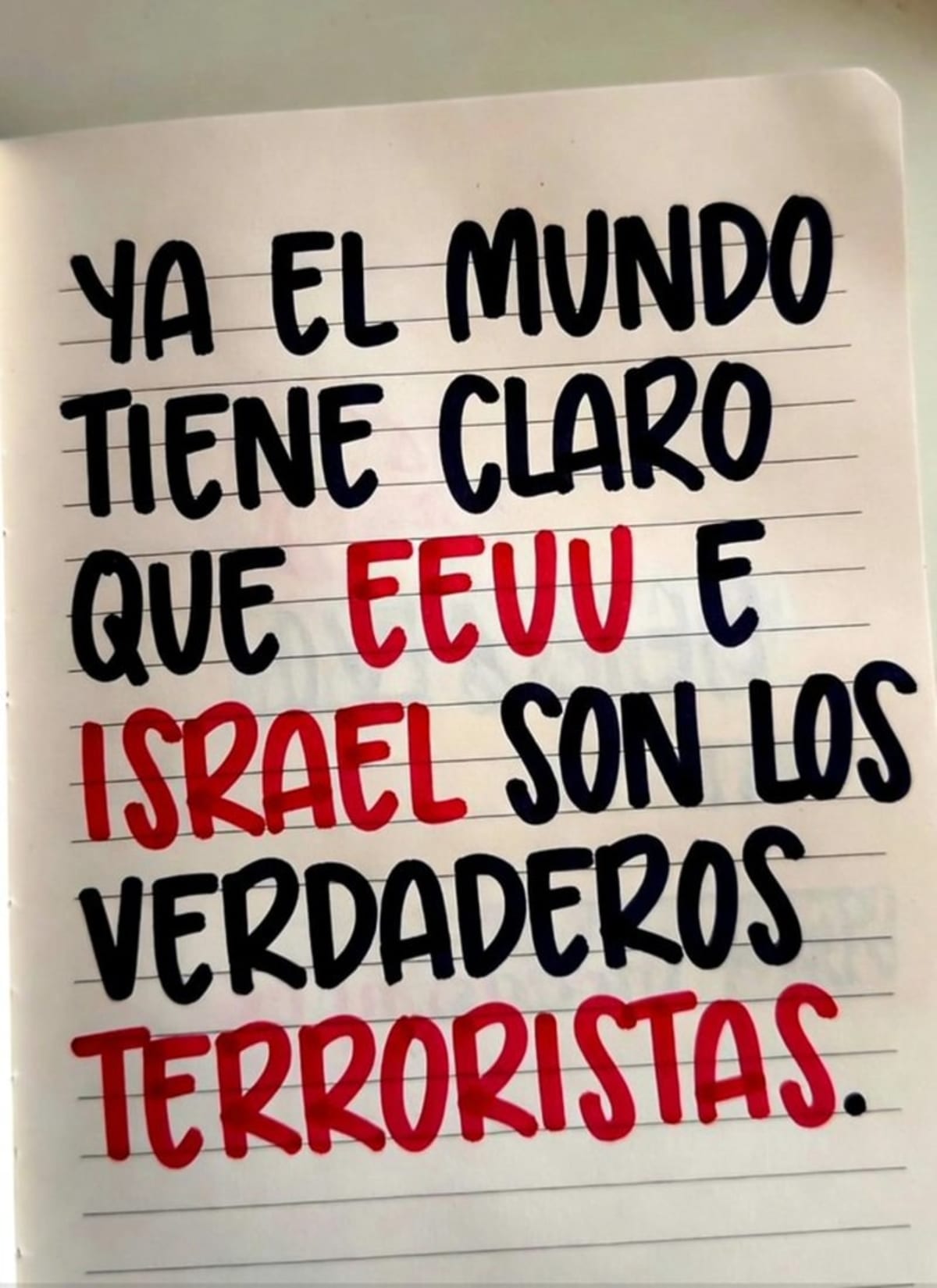 ¿Los terroristas? Estados Unidos e Israel