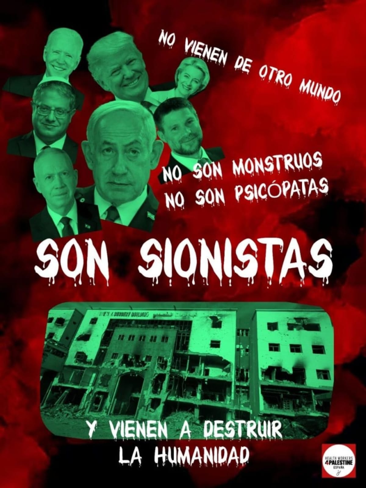 No son psicópatas, son malos, son sionistas. Es maldad, no enfermedad