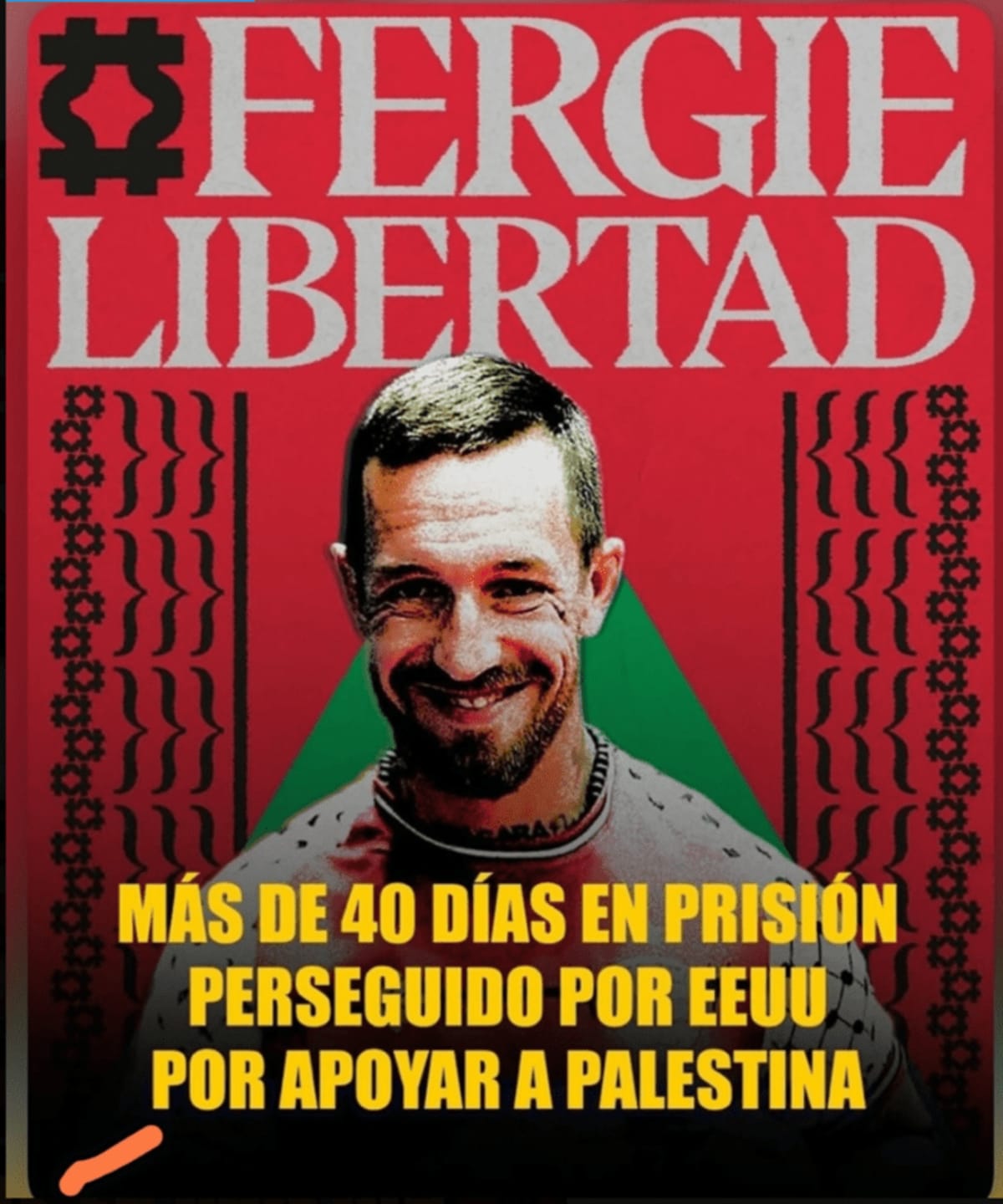Fergie Chambers. Más de 40 días en prisión. España coopera con Estados Unidos e Israel.