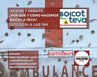 Sesión virtual 12 diciembre. Boicot a Teva-Ratiopharm. Tele-encuentro