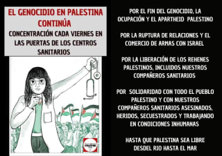 Sanidad. Los viernes, concentración de profesionales en la puerta