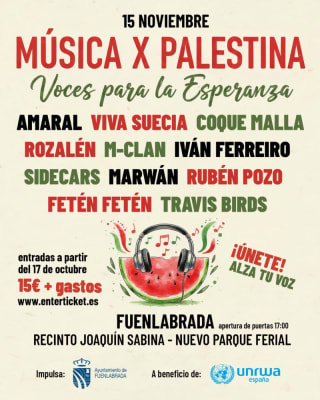 15 nov, 17,00 h. Fuenlabrada (Madrid). Concierto. Voces para la Esperanza