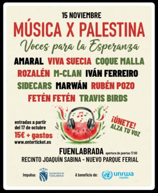 15 nov, 17,00 h. Fuenlabrada (Madrid). Concierto. Voces para la Esperanza